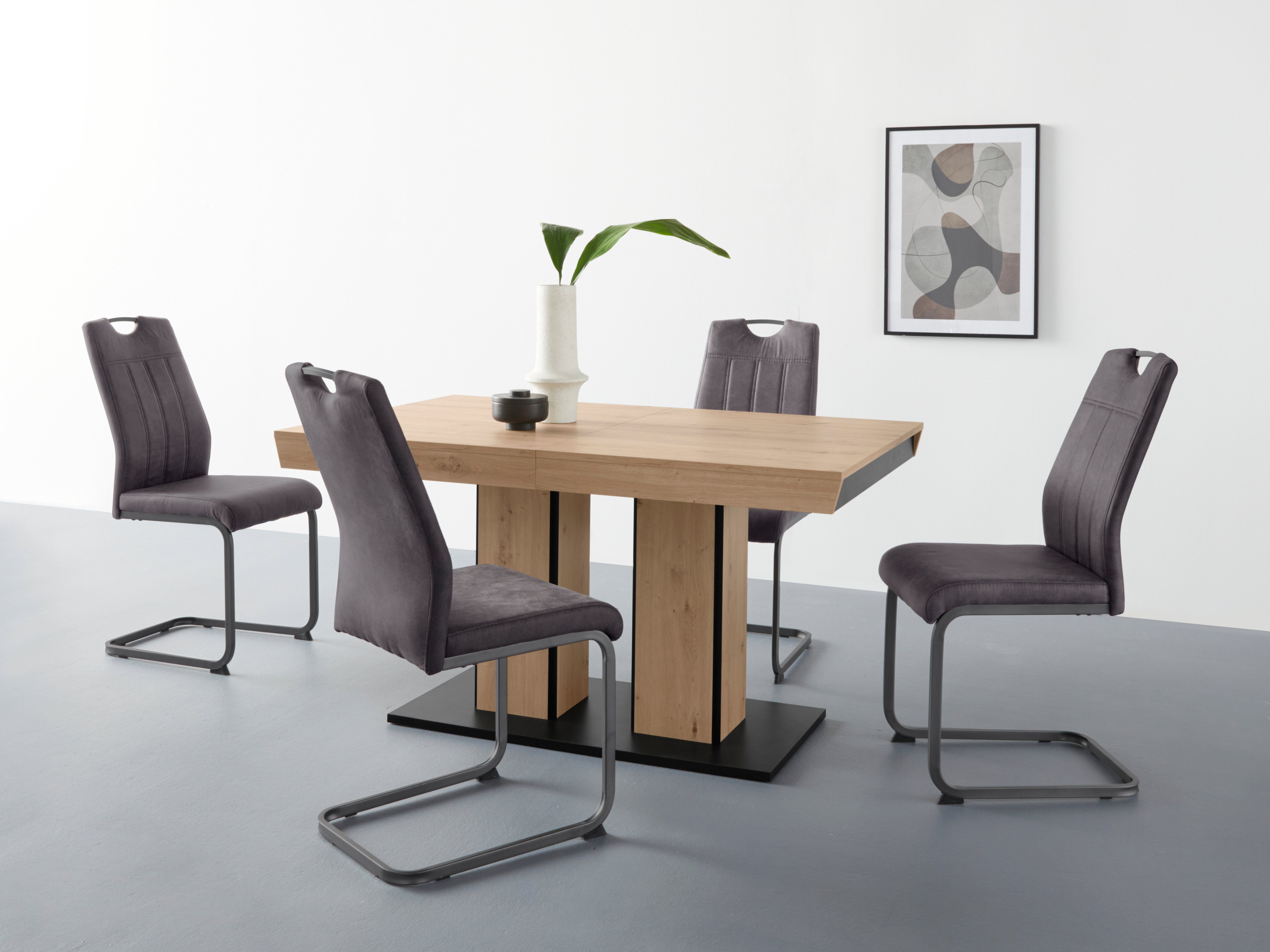 HELA Essgruppe Tisch ausziehbar 140 -220 cm, (Set, 5-tlg), Belastbarkeit 14 günstig online kaufen
