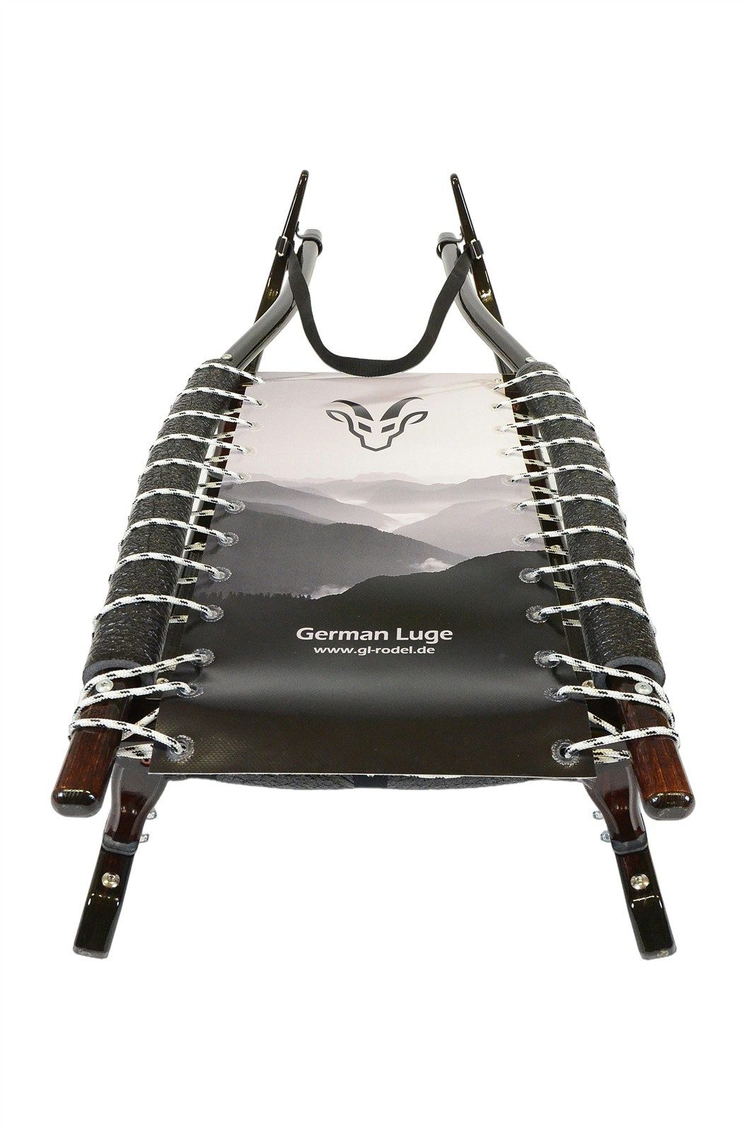 German Luge Rodel GL-Rodel-128 cm Doppel Farbe braun