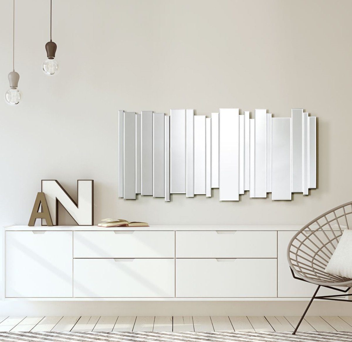 H. Luxus - Casa x 70 Wandspiegel Designer 150 cm Spiegel Wandspiegel Padrino