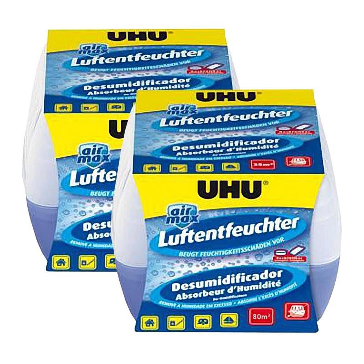 UHU Luftentfeuchter 2x UHU 47090 Luftentfeuchter Original 1000 g