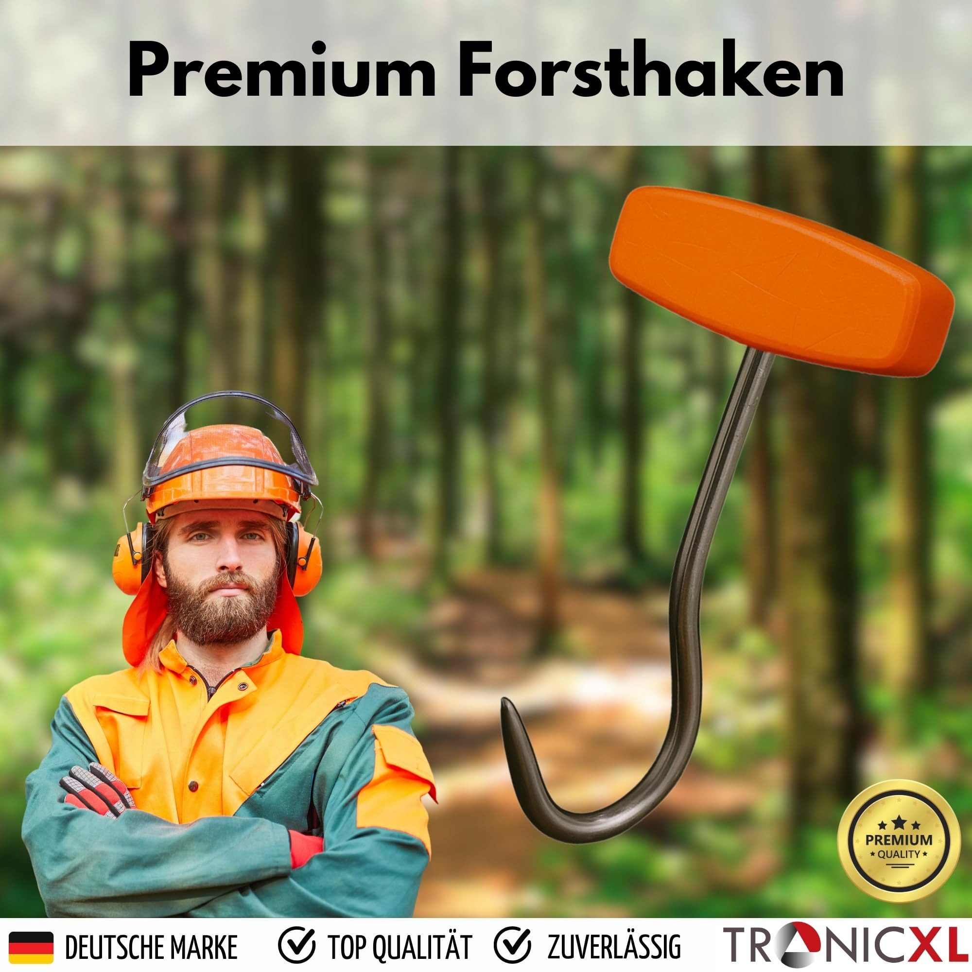 TronicXL Stammheber 2X Forsthaken Hebehaken Packhaken Lasthaken Wendehaken Handhebehaken, 2-tlg.]