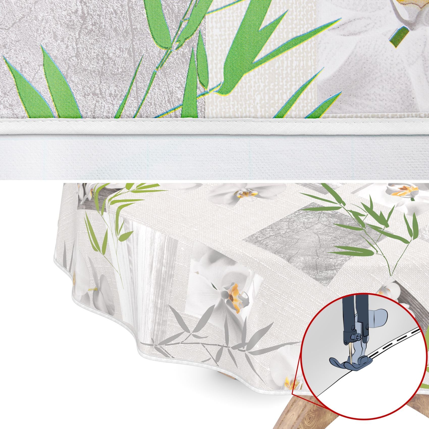 ANRO Tischdecke Wachstuchtischdecke Gartentischdecke Wachstischdecke (Einze günstig online kaufen