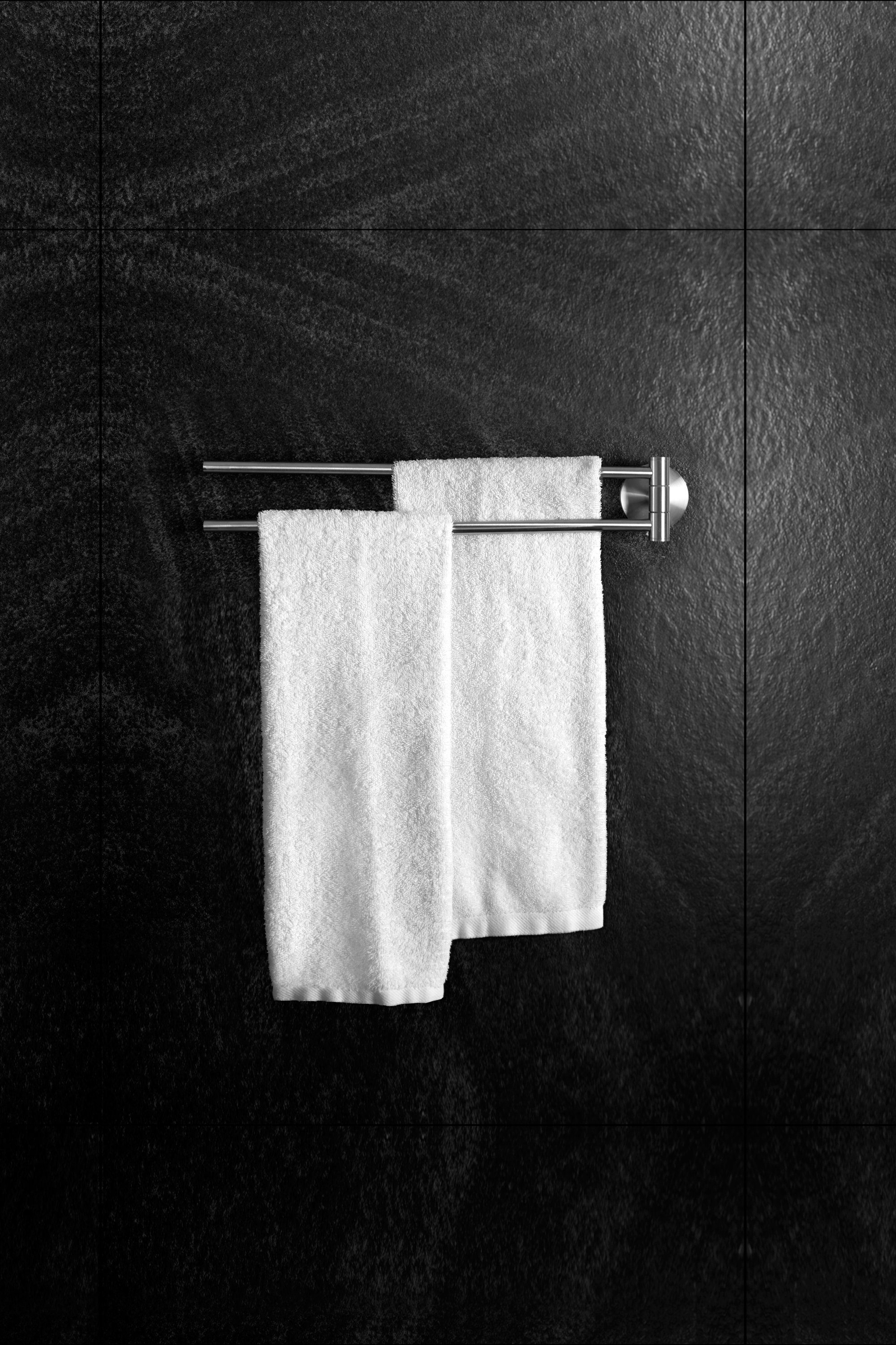 Ambrosya Handtuchhalter Handtuchhalter WC, aus Bad Handtuch Montage - Halter Edelstahl leichte Badetuchhalter
