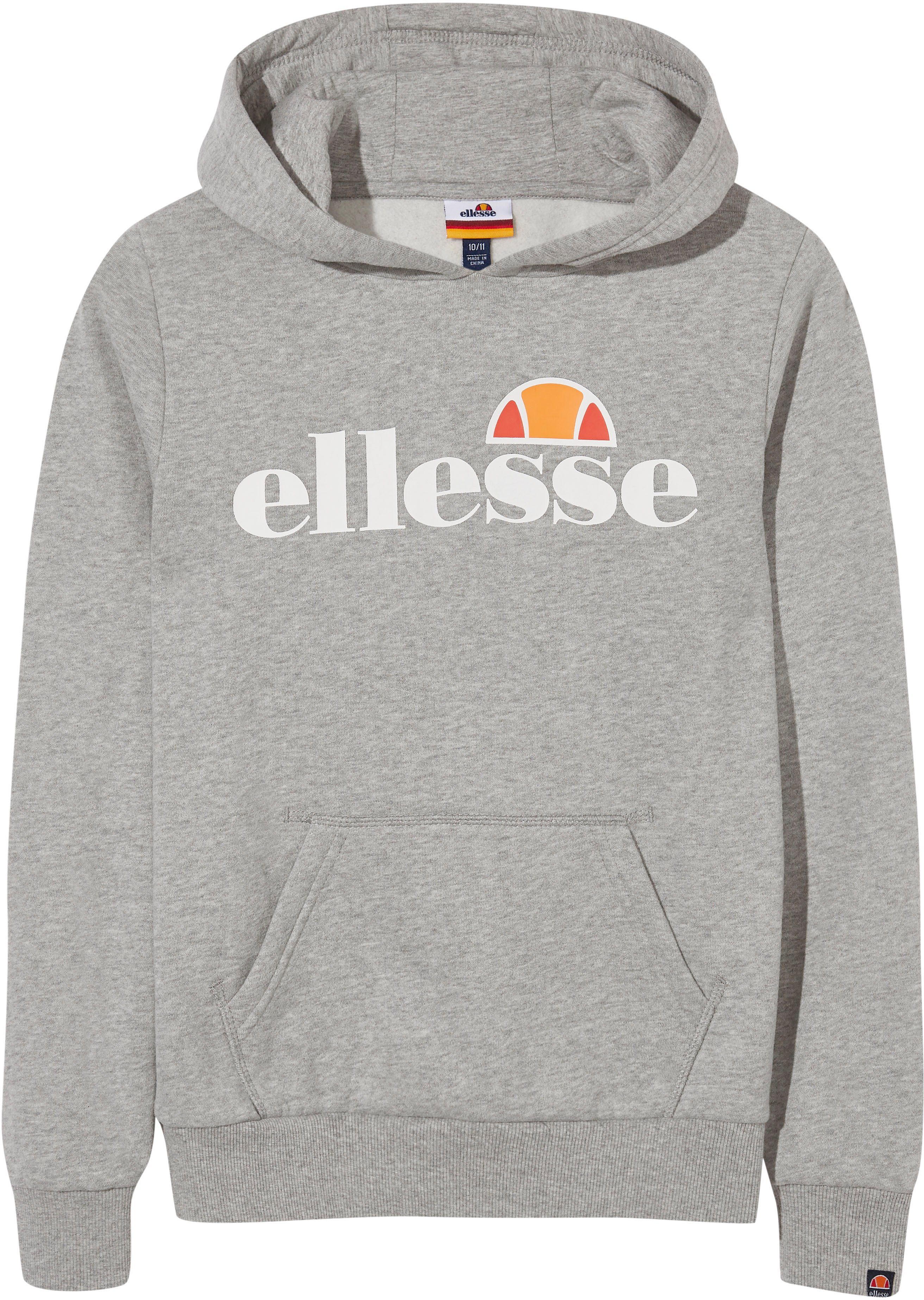 für grau-meliert HOODY OH Kapuzensweatshirt - Ellesse JERO Kinder JNR