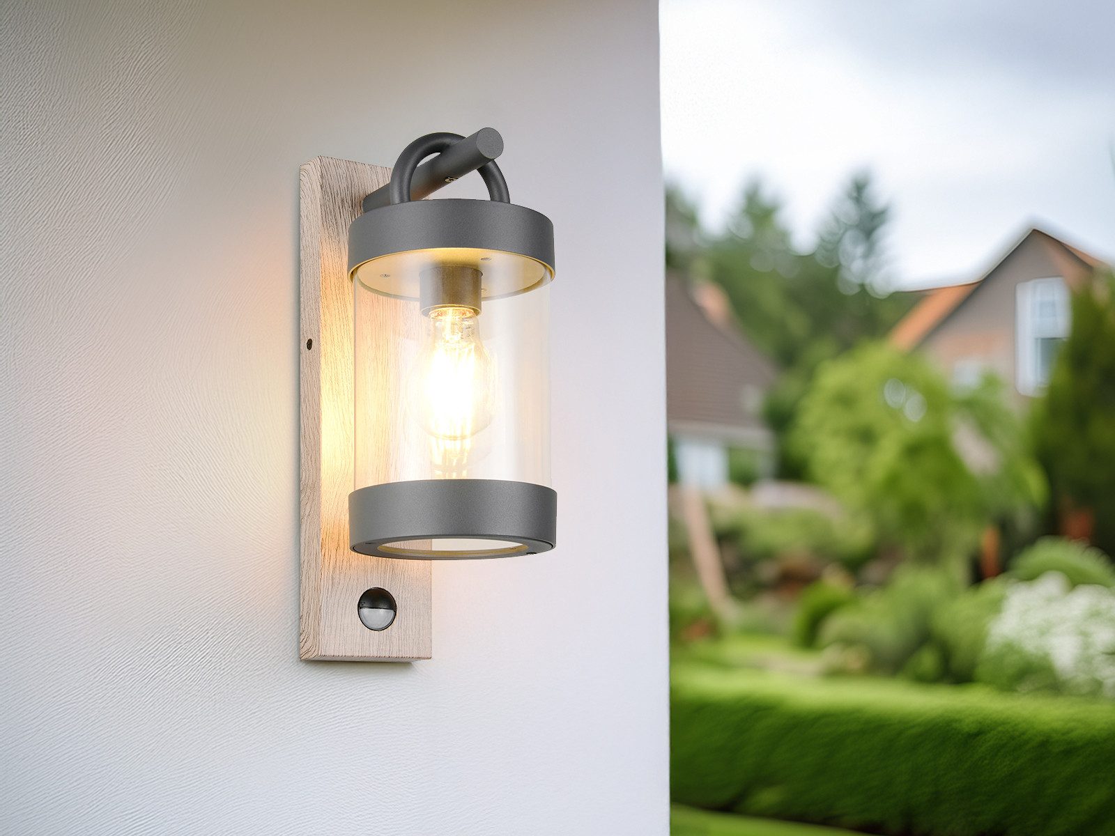 TRIO Leuchten LED Außen-Wandleuchte, Bewegungsmelder, LED wechselbar, Warmw günstig online kaufen