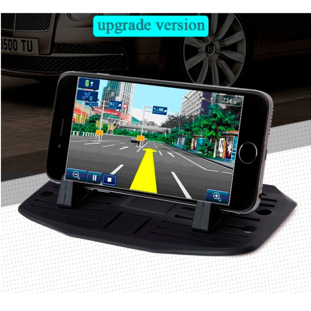 L & P Car Design Antirutschmatte Haftpad Auto Ablage iPhone Samsung Handy- Halterung, (1 Stück, 3-tlg., kompatibel mit vielen Smartphones)