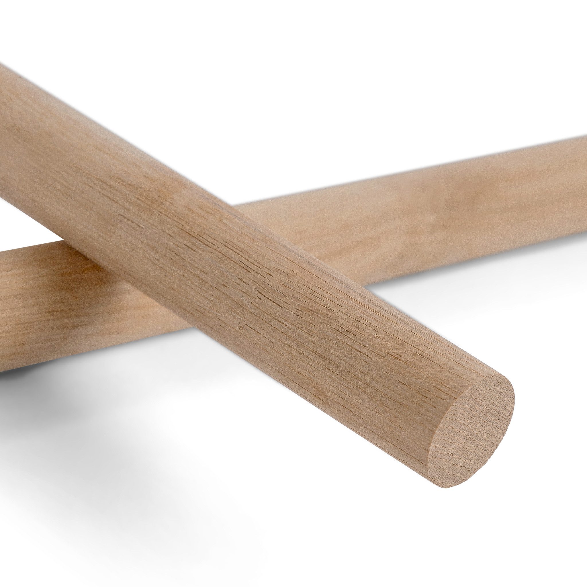 Woodsellers Bastelnaturmaterial Rundstab - Eiche gehobelt Ø 25 mm x 400 mm, (1-tlg), Woodsellers - Rundstab Eiche gehobelt - Ø 25 x 300-1000mm - Top Preis