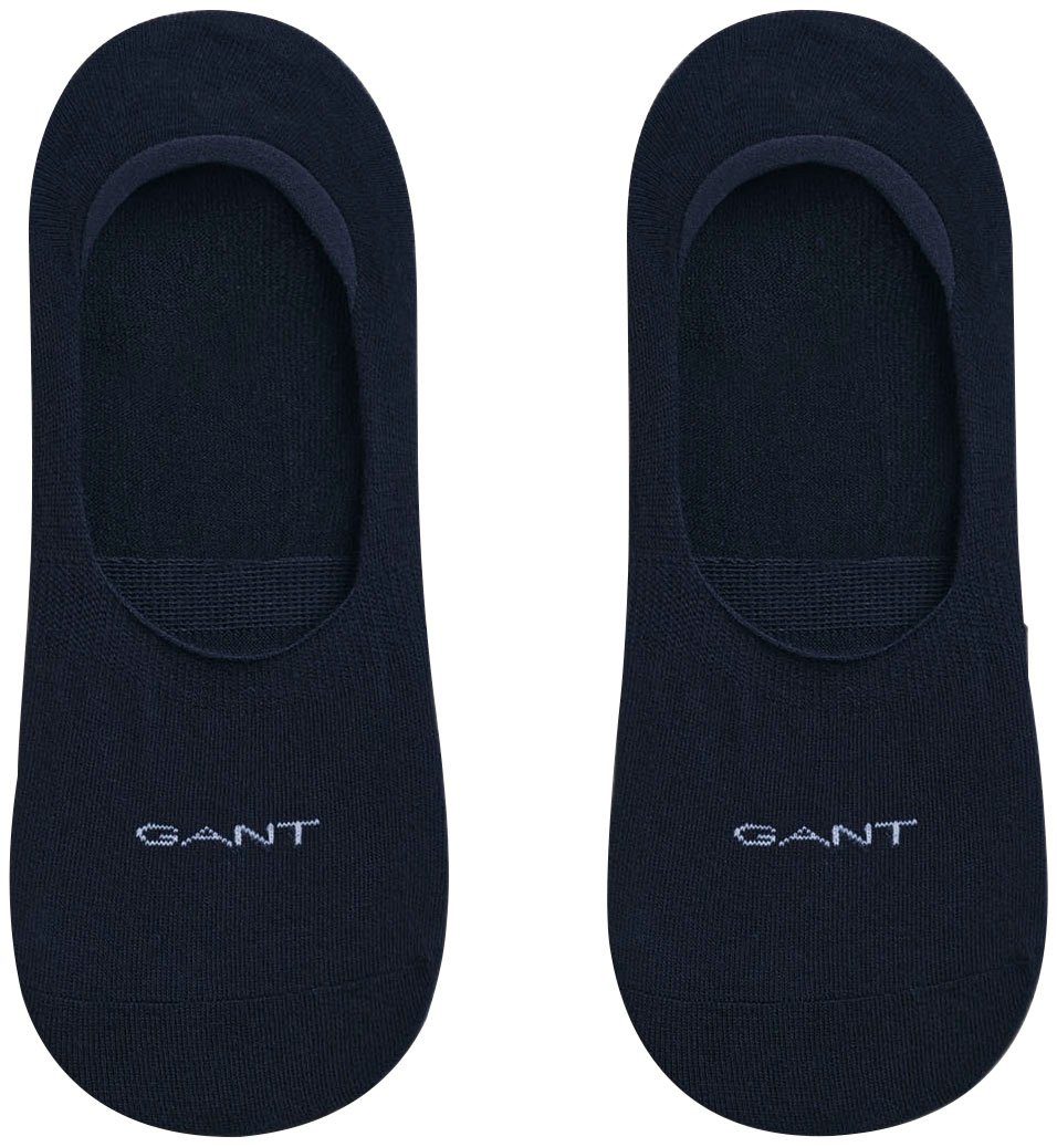 Gant Füßlinge (2-Paar) Invisible Socks Sneaker Socken (2-Paar), rutschfest u. unsichtbar marine
