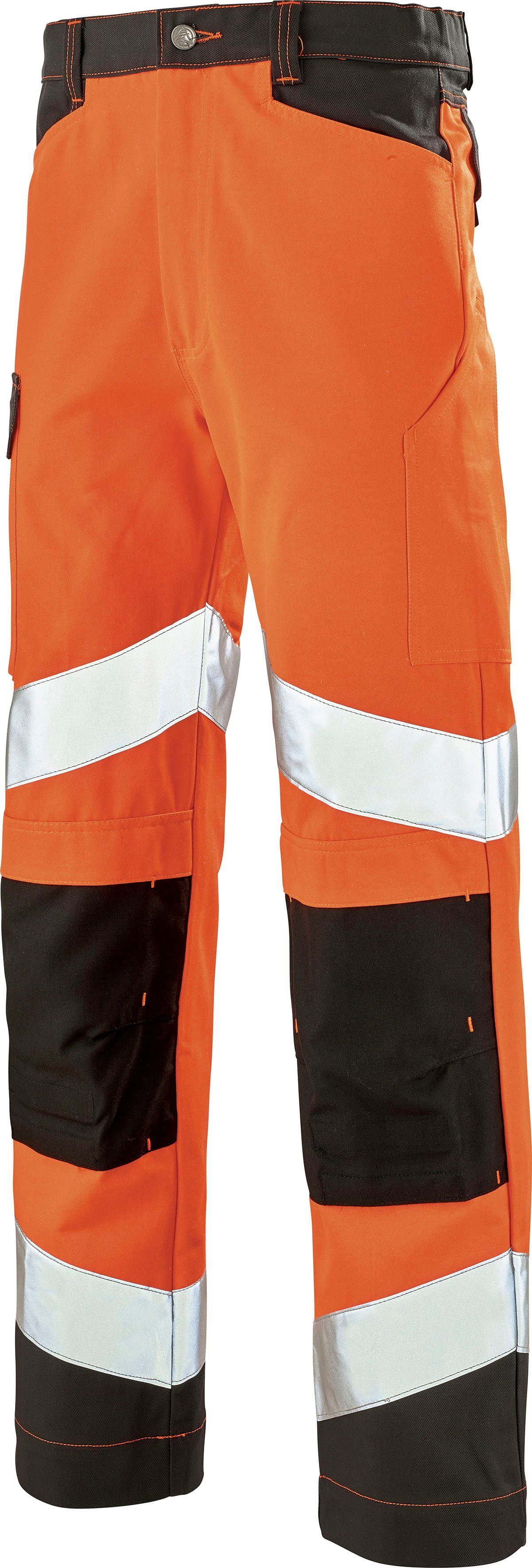 13688:2013) EN 20471:2013 DARK Cepovett Warnschutz FLUO ISO ISO ORANGE verstärkte "Fluo & (EN / reflektierend, BLUE Unisex Arbeitsbundhose Knie Tech"