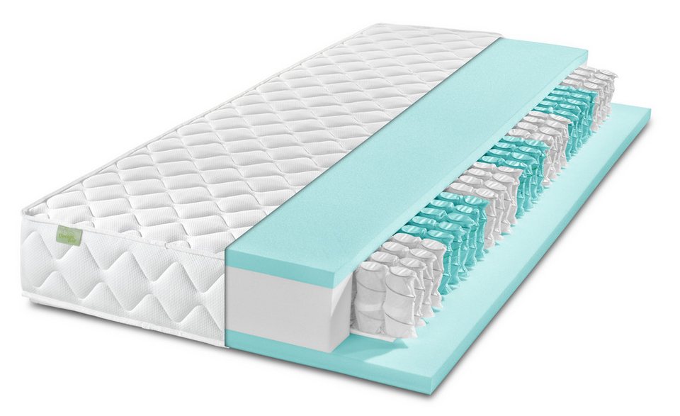 Taschenfederkernmatratze »Ergo Gel TFK«, Hn8 Schlafsysteme, 22 cm hoch, 500 Federn, mit Geltouch-Hybridschaumabdeckung