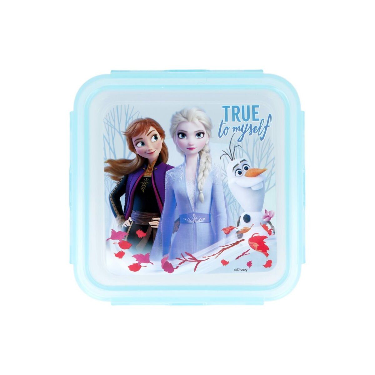 Disney Lunchbox Frozen Brotdose 500ml Quadratische Lunchbox für Kinder, 100% Polypropylen, (1-tlg)