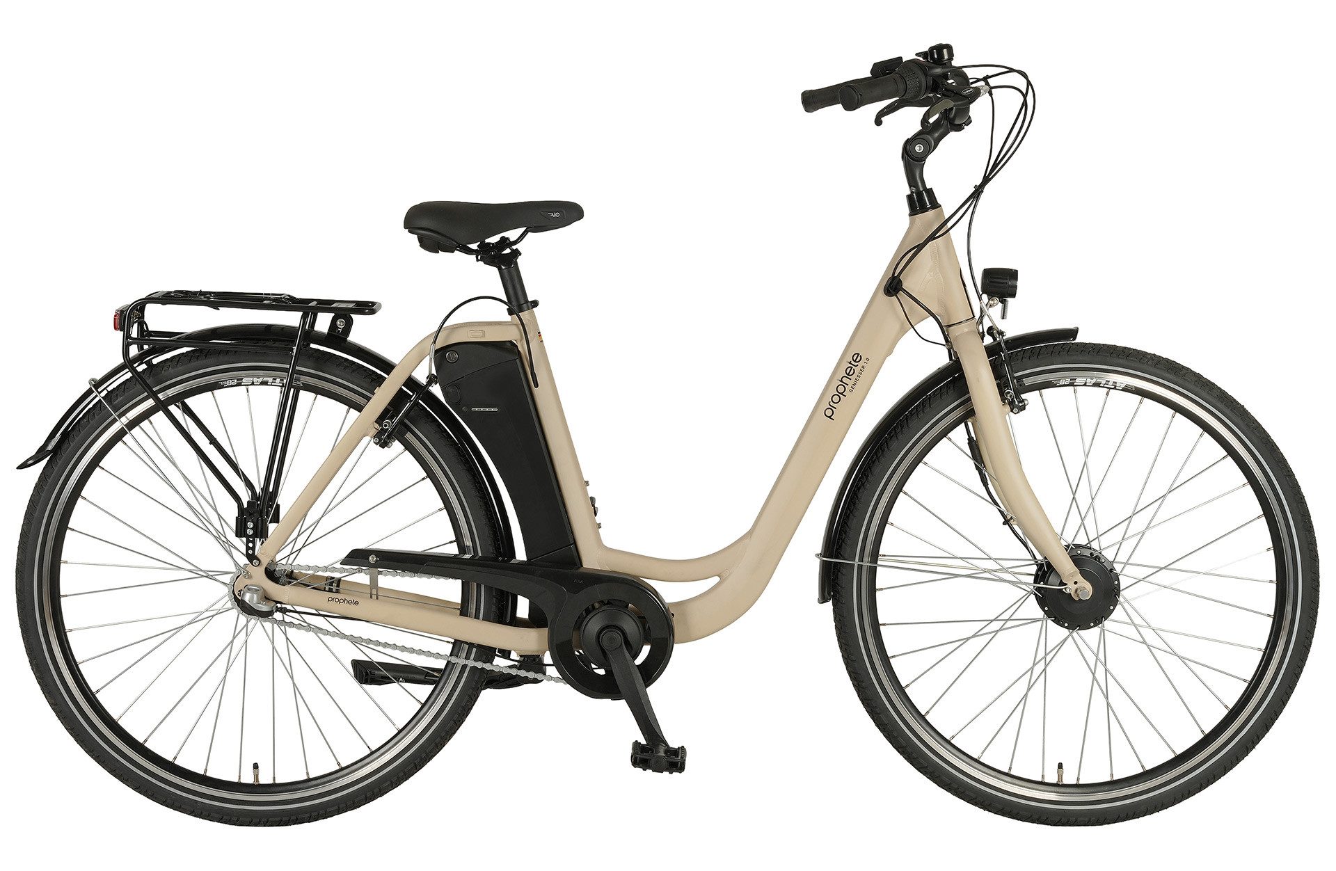 Prophete E-Bike Cityrad Prophete Geniesser 1.0, 3 Gang Shimano Nexus Schaltwerk, Nabenschaltung, Frontmotor, 374 Wh