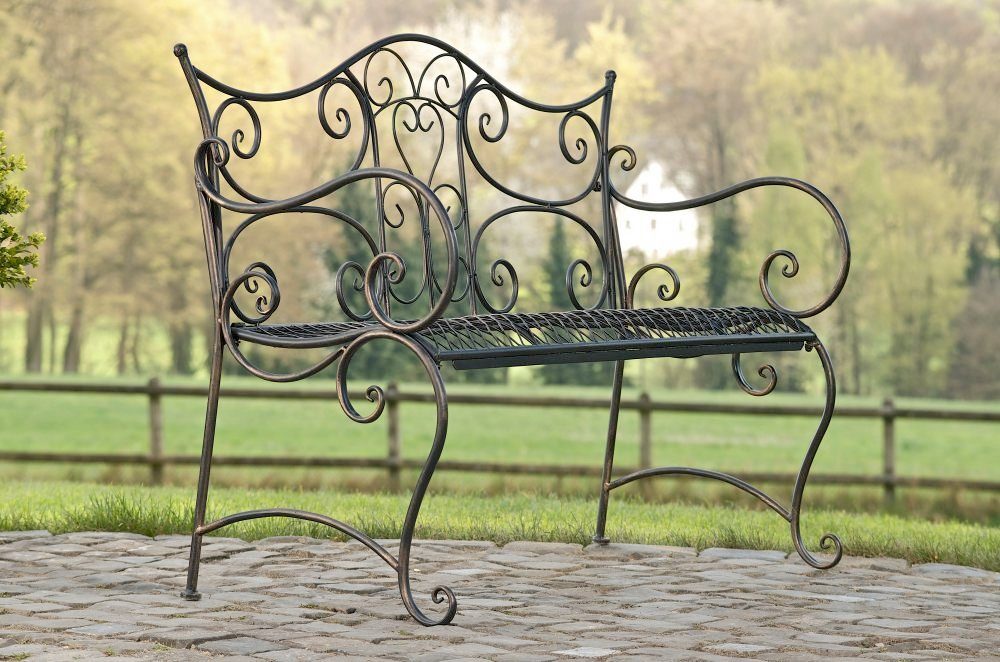 TPFGarden Gartenbank »Targo«, hochwertige, antik lackierte Metallbank