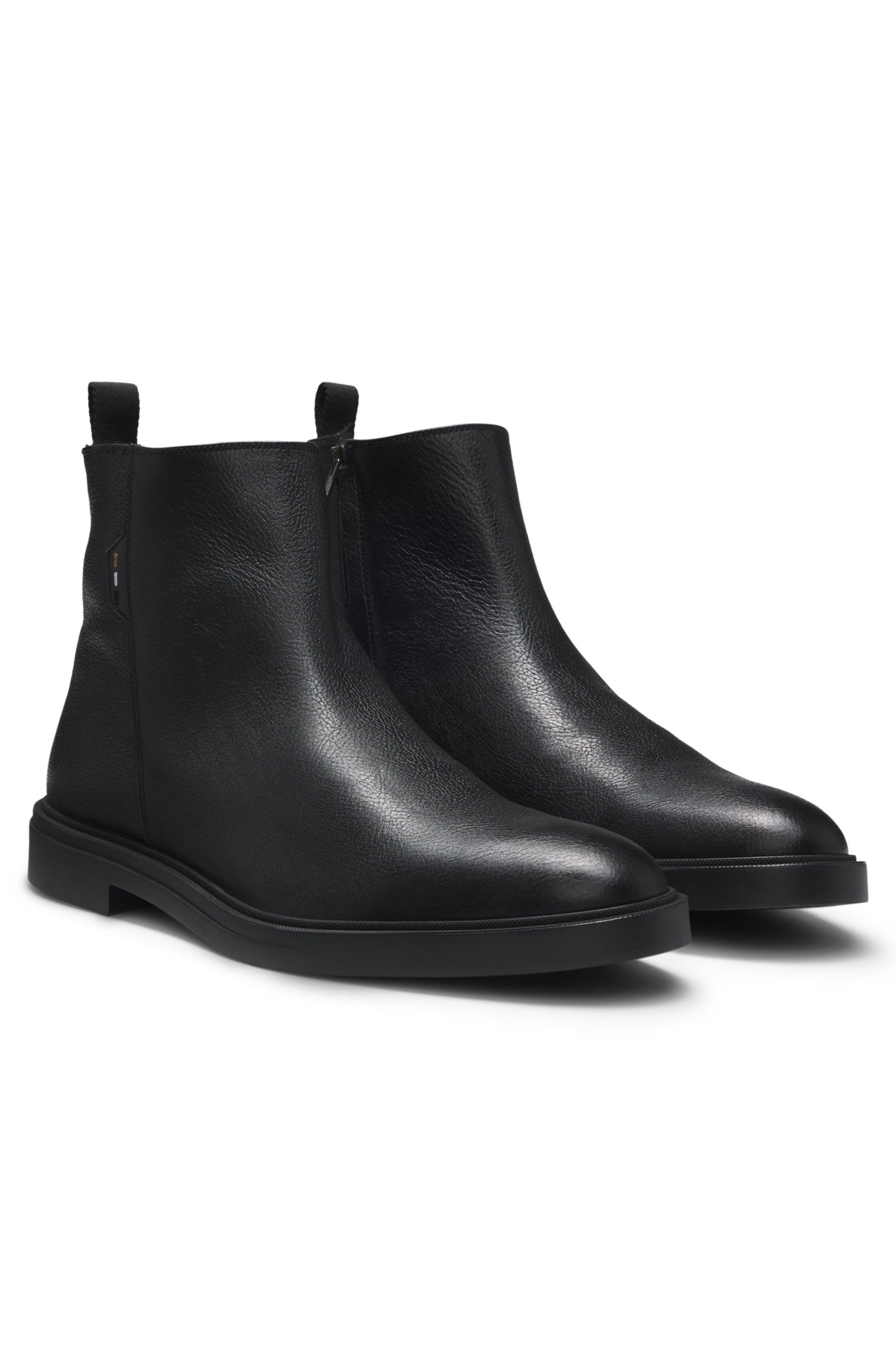 BOSS Calev_Boot_cgrfr Stiefelette Boots, Blockabsatz, mit Anziehlasche günstig online kaufen
