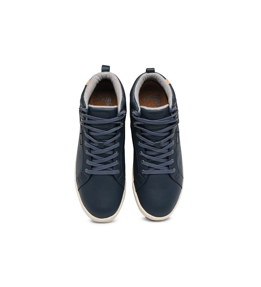 SAOLA Bergen Waterproof (Leder, wasserdicht) navyblau Herren Sneaker