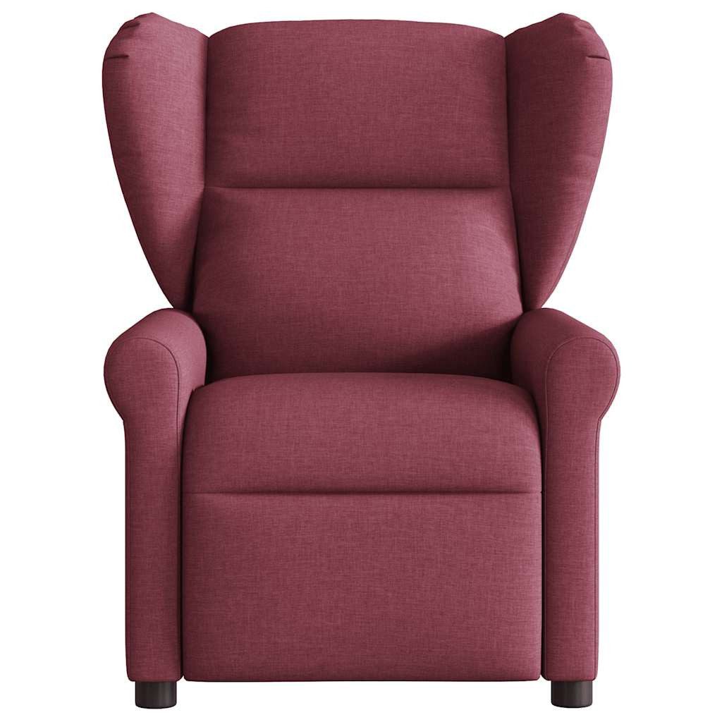 vidaXL Sessel Massagesessel Weinrot Stoff (1-St) günstig online kaufen