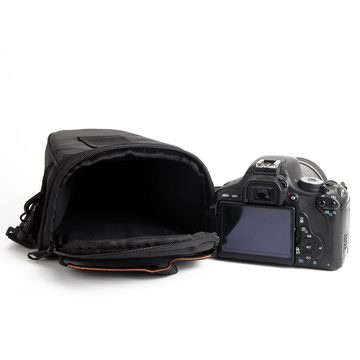 K-S-Trade Kameratasche für Canon EOS R50, Schultertasche Colt Kameratasche Systemkameras DSLR DSLM SLR