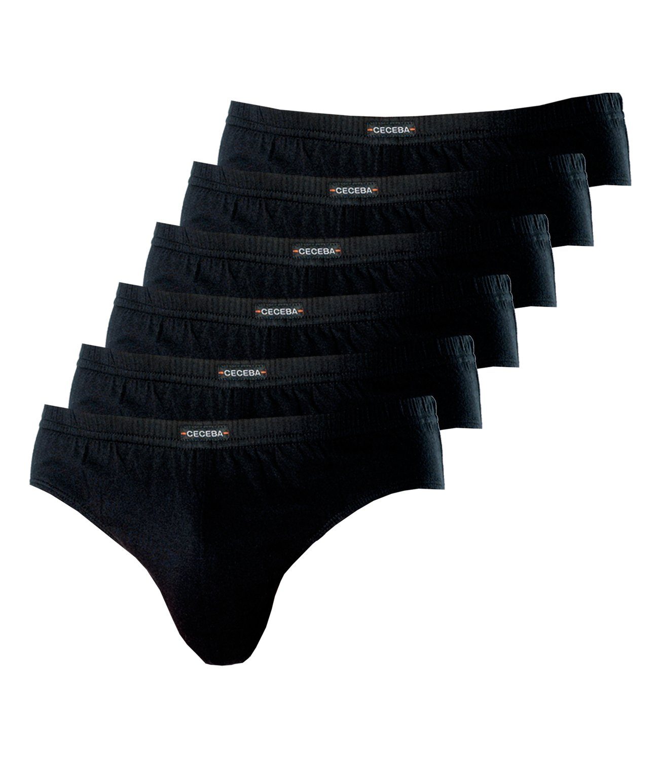 CECEBA Slip Brief (6-St) mit Logo auf dem Bund