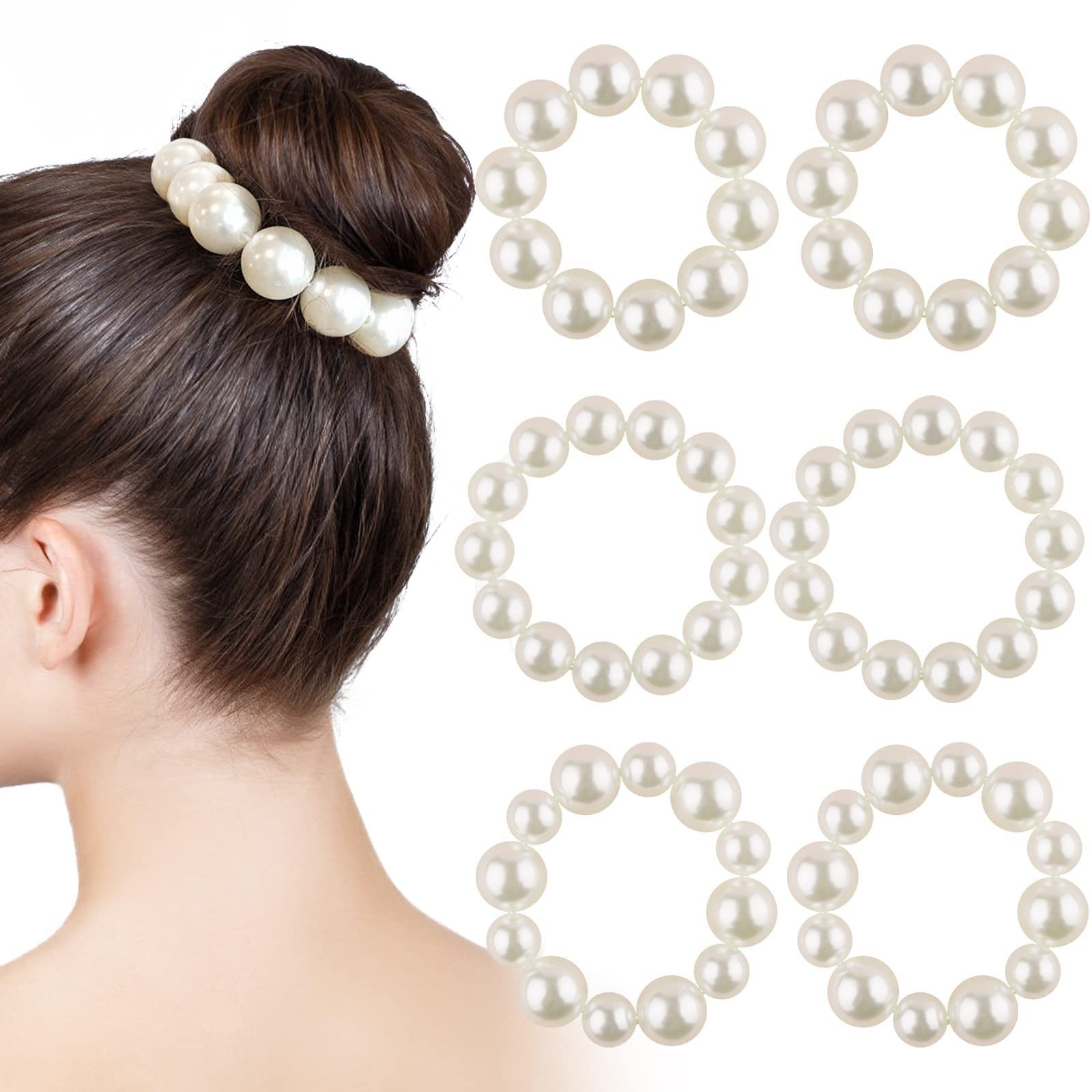 BEARSU Haarband »Stirnband mit Perlen, 6er-Pack Perlen-Haarband,  elastisches Stirnband, einfaches Perlen-Haarband-Armband für Damen und  Mädchen«, 6-tlg. online kaufen | OTTO