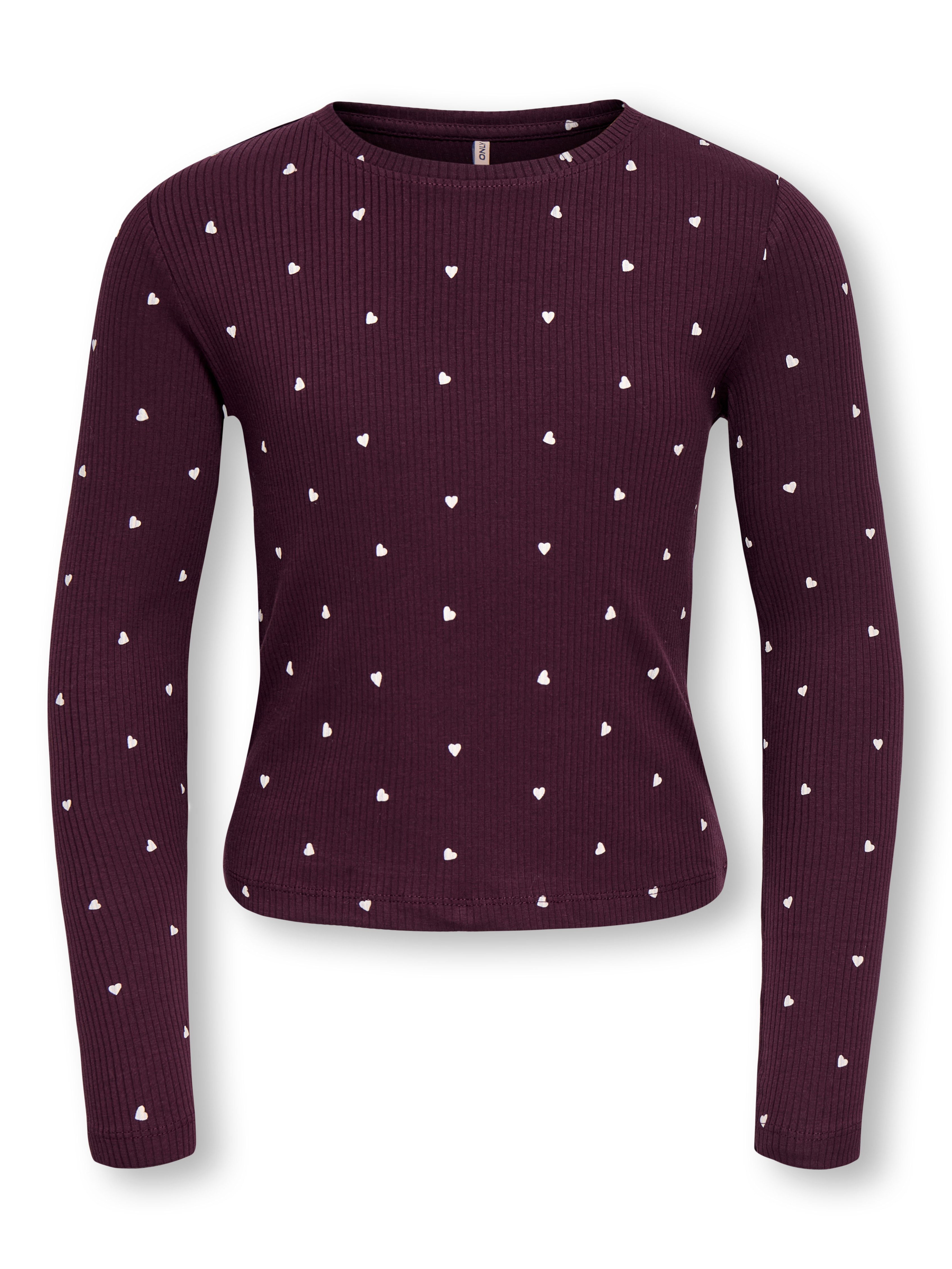 KIDS ONLY Langarmshirt KOGBELLA LIFE AOP L/S TOP JRS NOOS Baumwollmischung, figurbetont