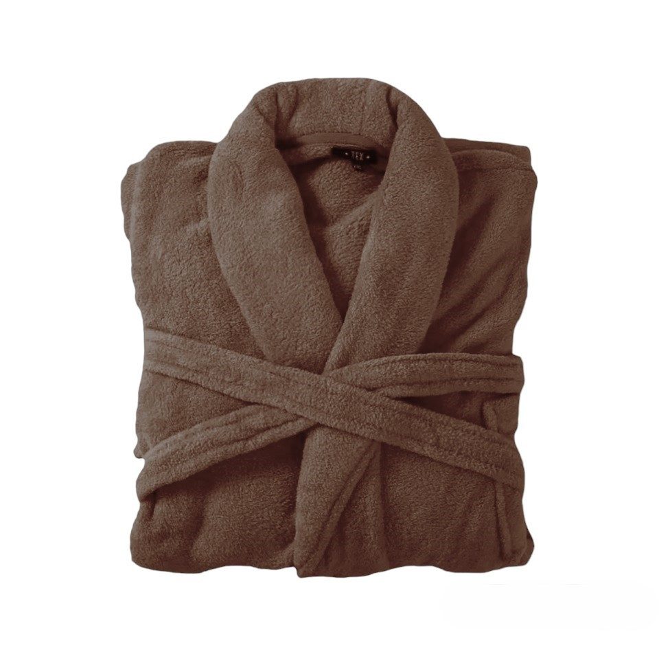 VewoTex Bademantel Bademantel flauschig » Saunamantel in Teddy-Plüsch Qualität, 100cm, Polyester, Taschen, Gürtel, » leichter/dünner Morgenmantel 100 cm lang » unisex