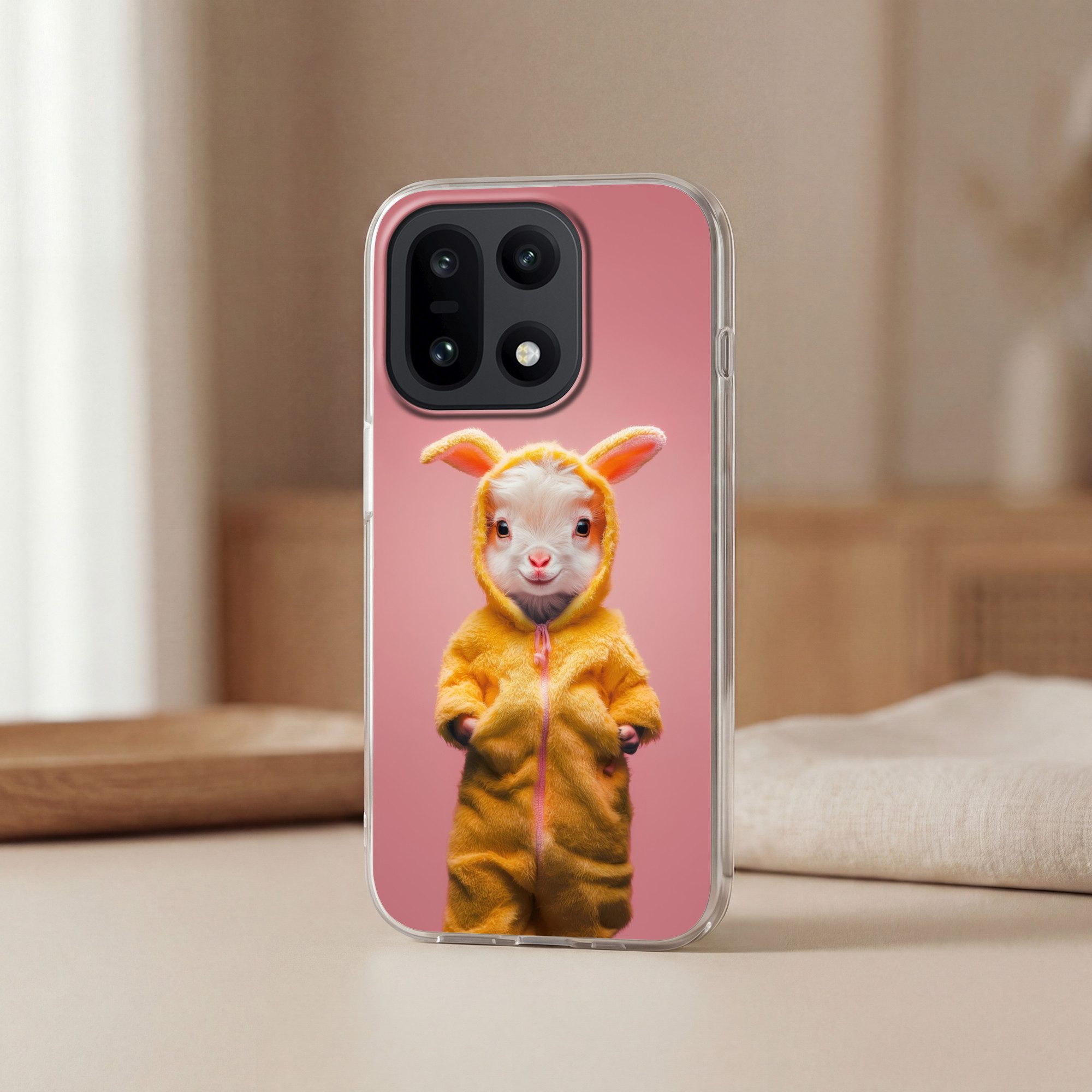 MuchoWow Handyhülle für OnePlus 15 Kostüm - Ziege - Osterhase, Phone Case, Silikon, Schutzhülle Dünn