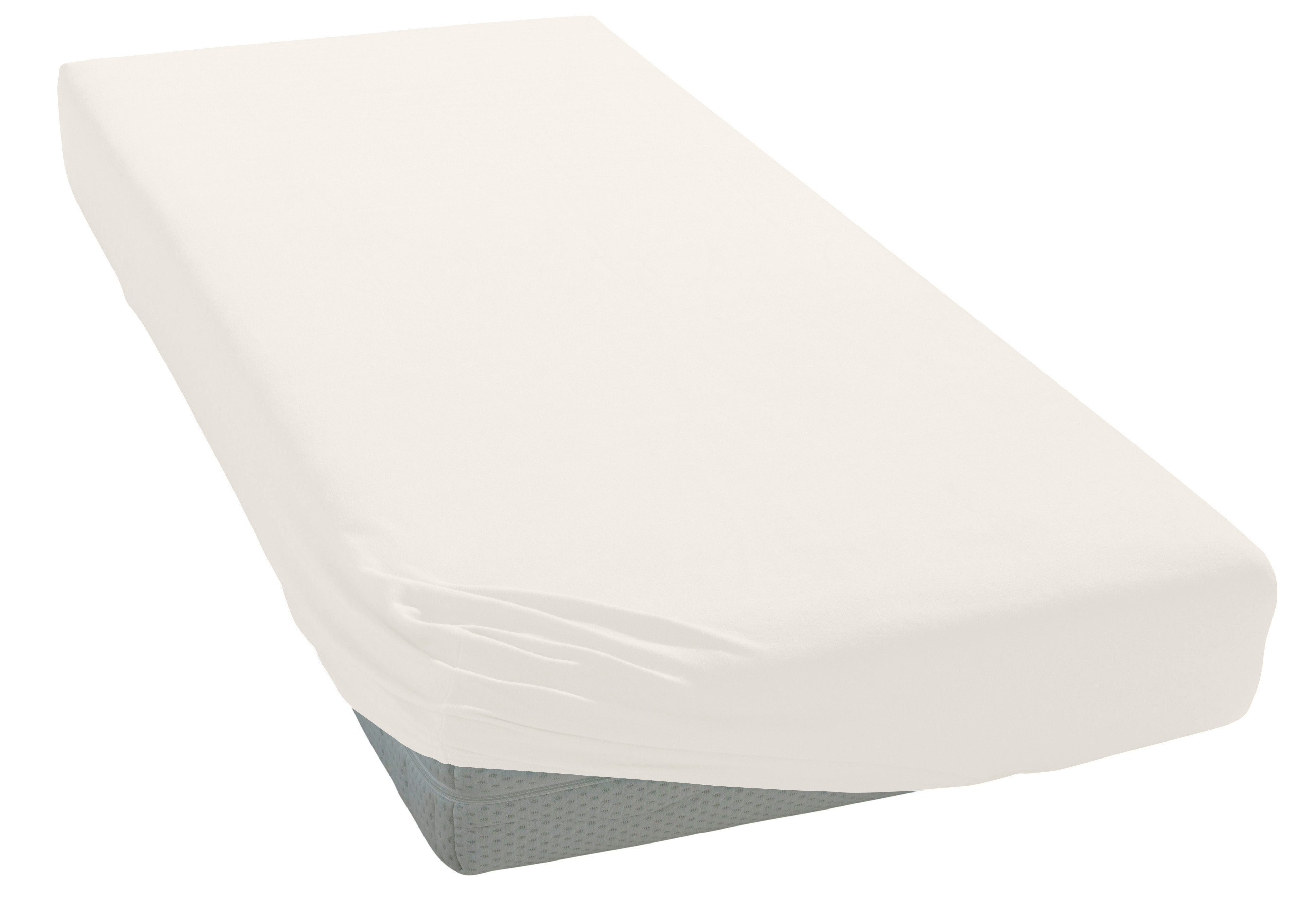 OTTO home Spannbettlaken Cremona, Basic & Premium Qualität mit Elasthan, Jersey (180 g/m), Gummizug: rundum, (1 Stück), Bettlaken für Matratzen von 20-25 cm Höh – Bild 3 von 5