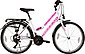 Rezzak Kinderfahrrad »24 Zoll Mädchen Fahrrad Kinder Fahrrad 21 Gang Shimano Schaltung Weiss Pink«, 21 Gang, Kettenschaltung, Bild 1