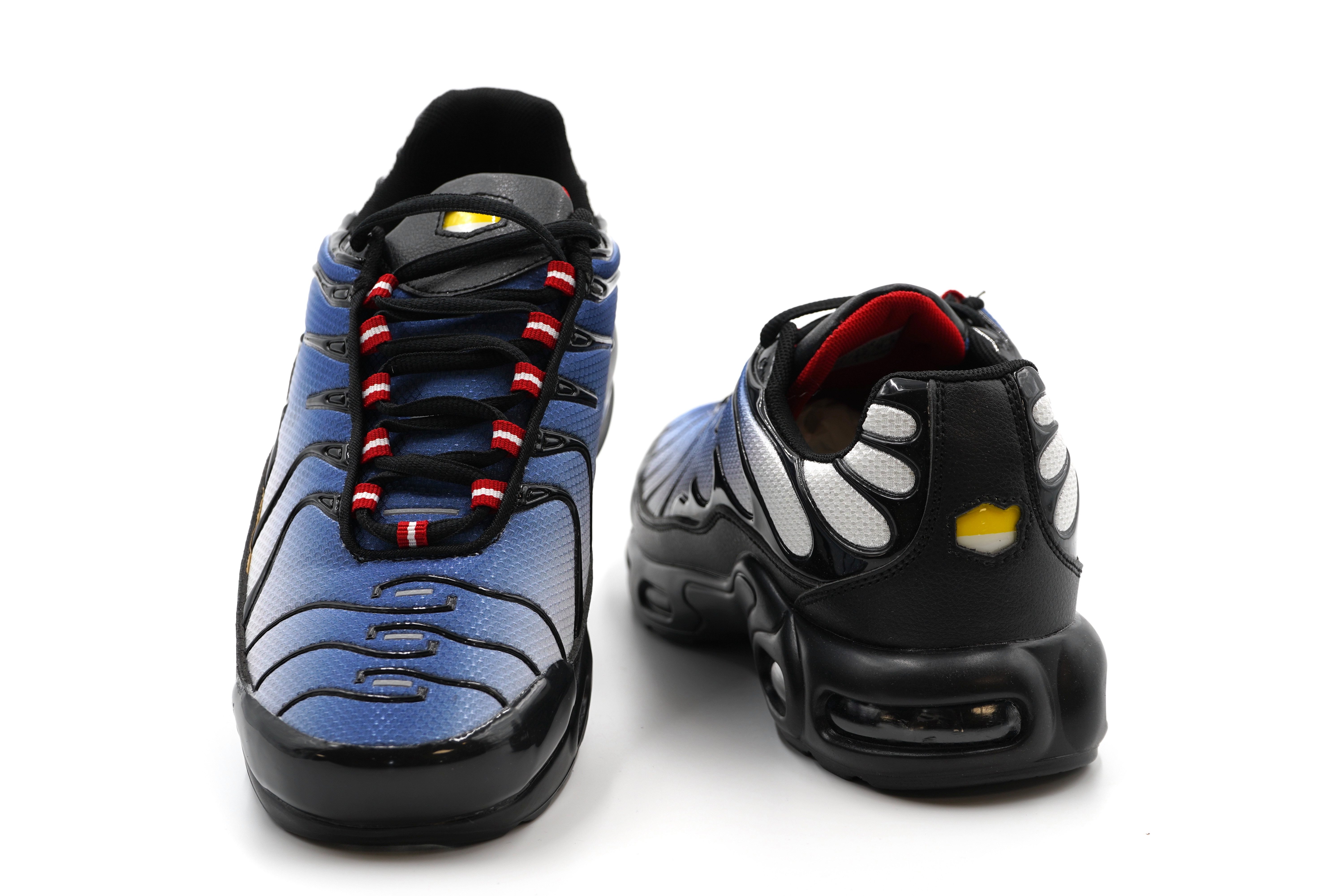 Sonderpostendiscount Herrenschuhe Sneaker mit Luftpolster K53-55 Black-Blue günstig online kaufen