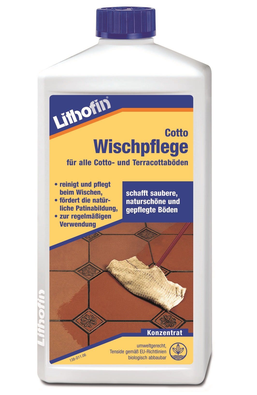 Lithofin Wischpflege Naturstein-Reiniger 1 Ltr Cotto LITHOFIN
