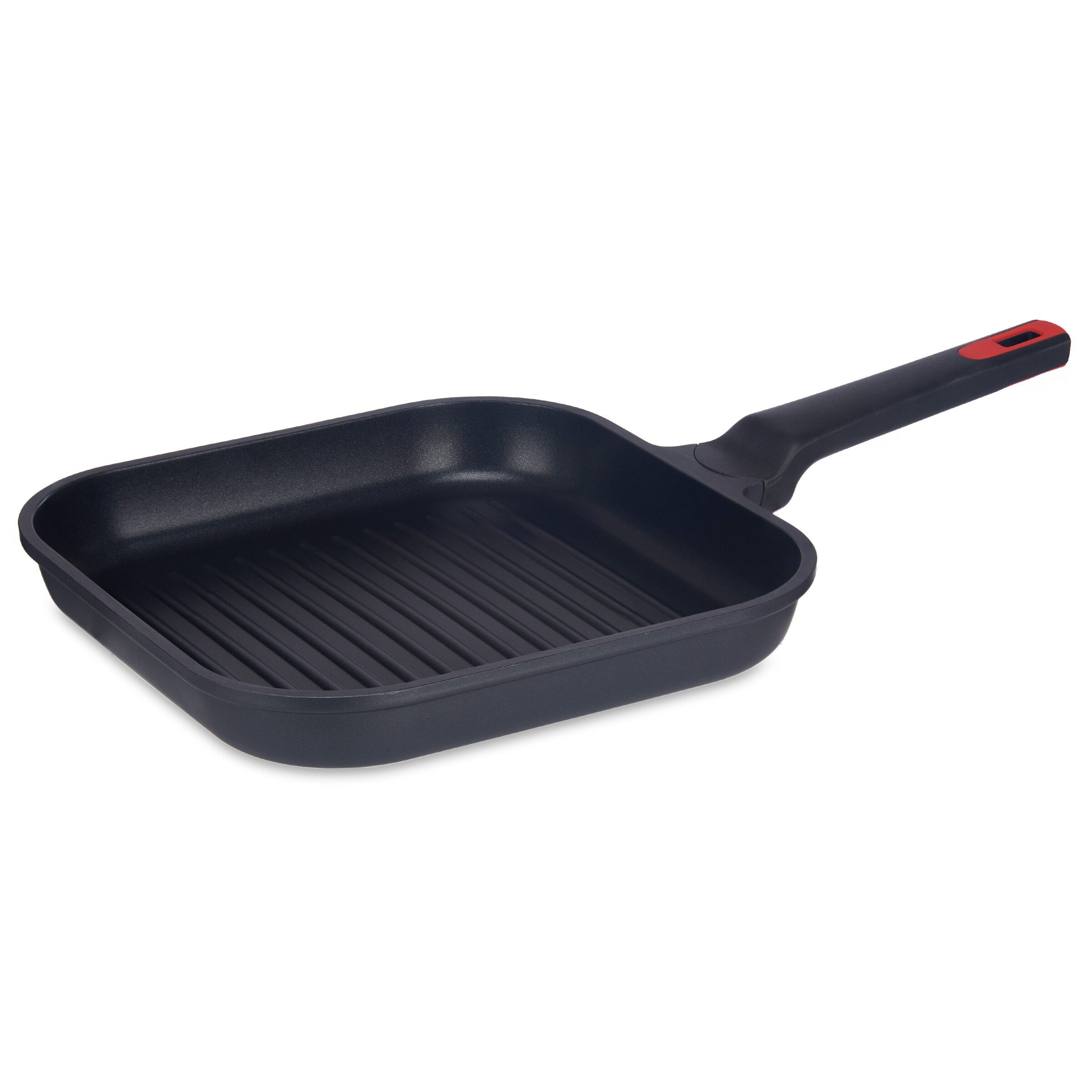 KINVARA Bratpfanne Induktions-Grillpfanne MOLTEN, 28 x 28 cm, Aluminium (Einzaln)