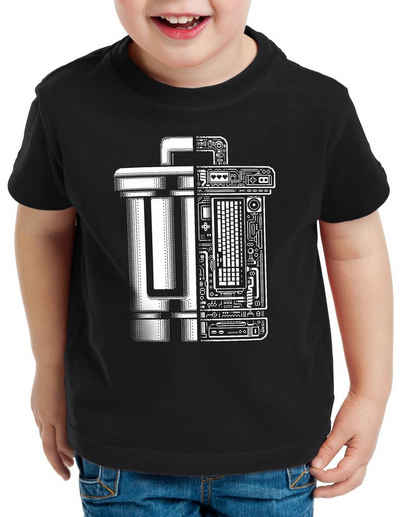 style3 Print-Shirt Kinder T-Shirt Papierkorb Trash Can retro computer classic