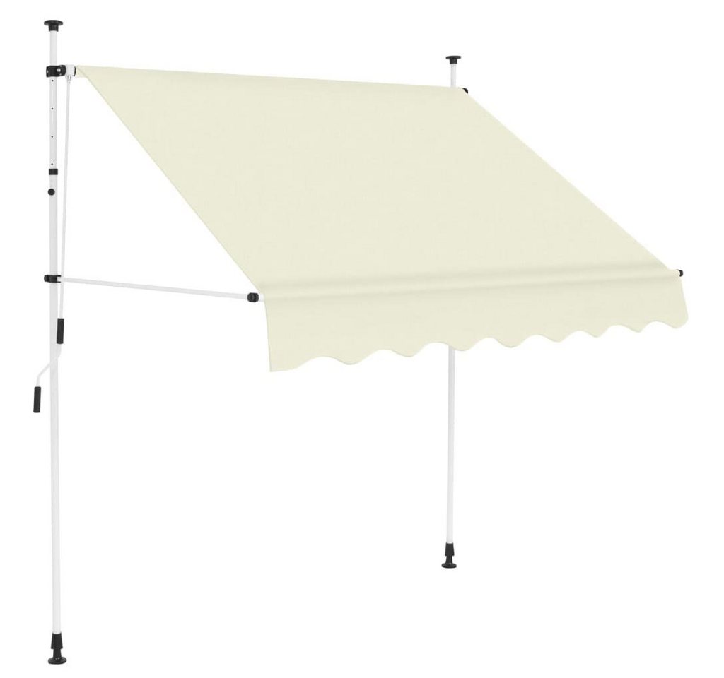 Thumbnail - furnicato Markise Einziehbare Handbetrieben 150 cm Cremeweiß (1-St)