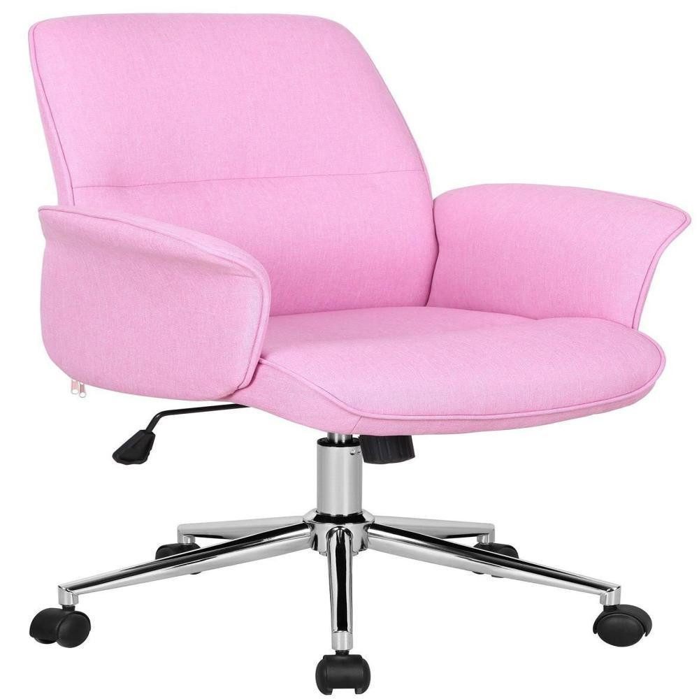 SixBros. Schreibtischstuhl Bürostuhl Pink Stoff - günstig online kaufen