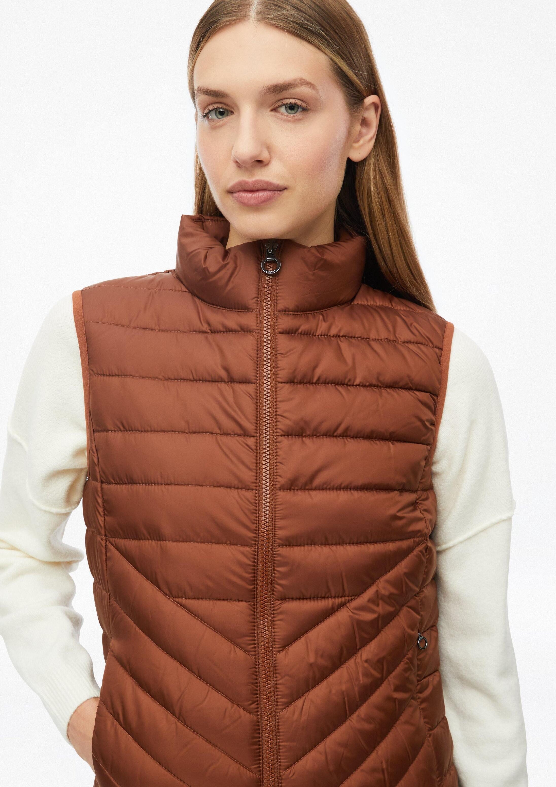 s.Oliver Outdoorjacke Outdoor-Weste Leichte Steppweste mit Packfunktion