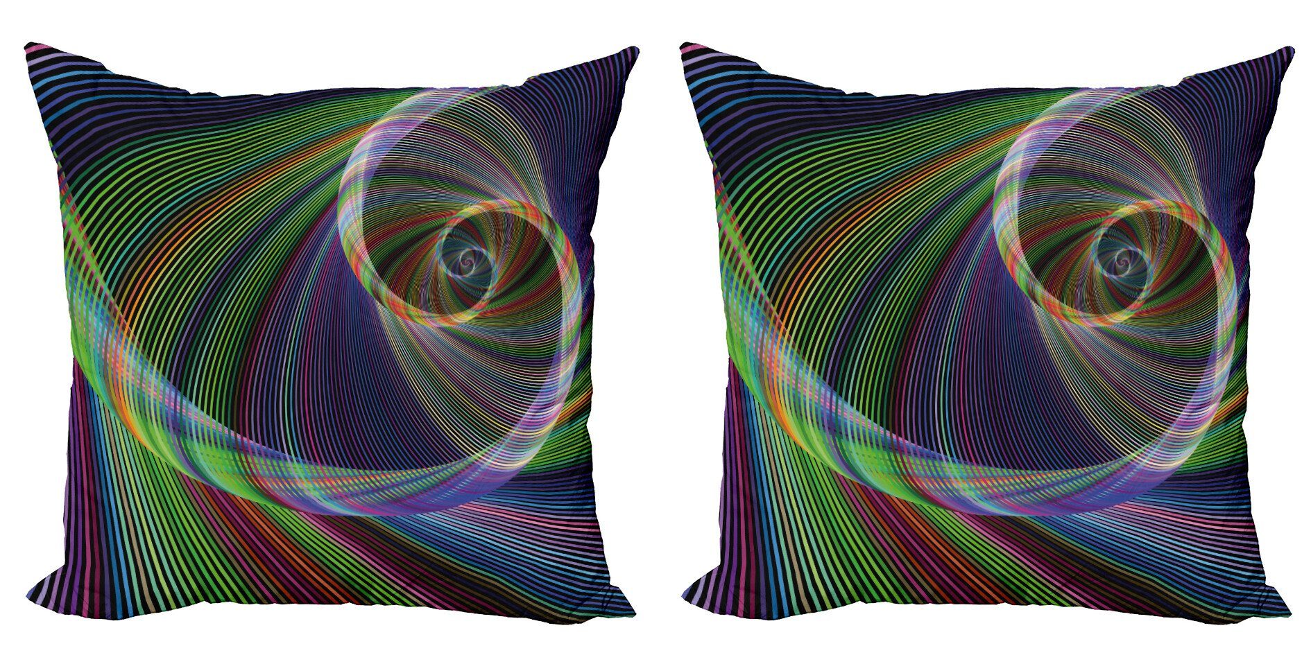 Kissenbezüge Modern Accent Doppelseitiger Digitaldruck, Abakuhaus (2 Stück), Digital Spiral Bewegung