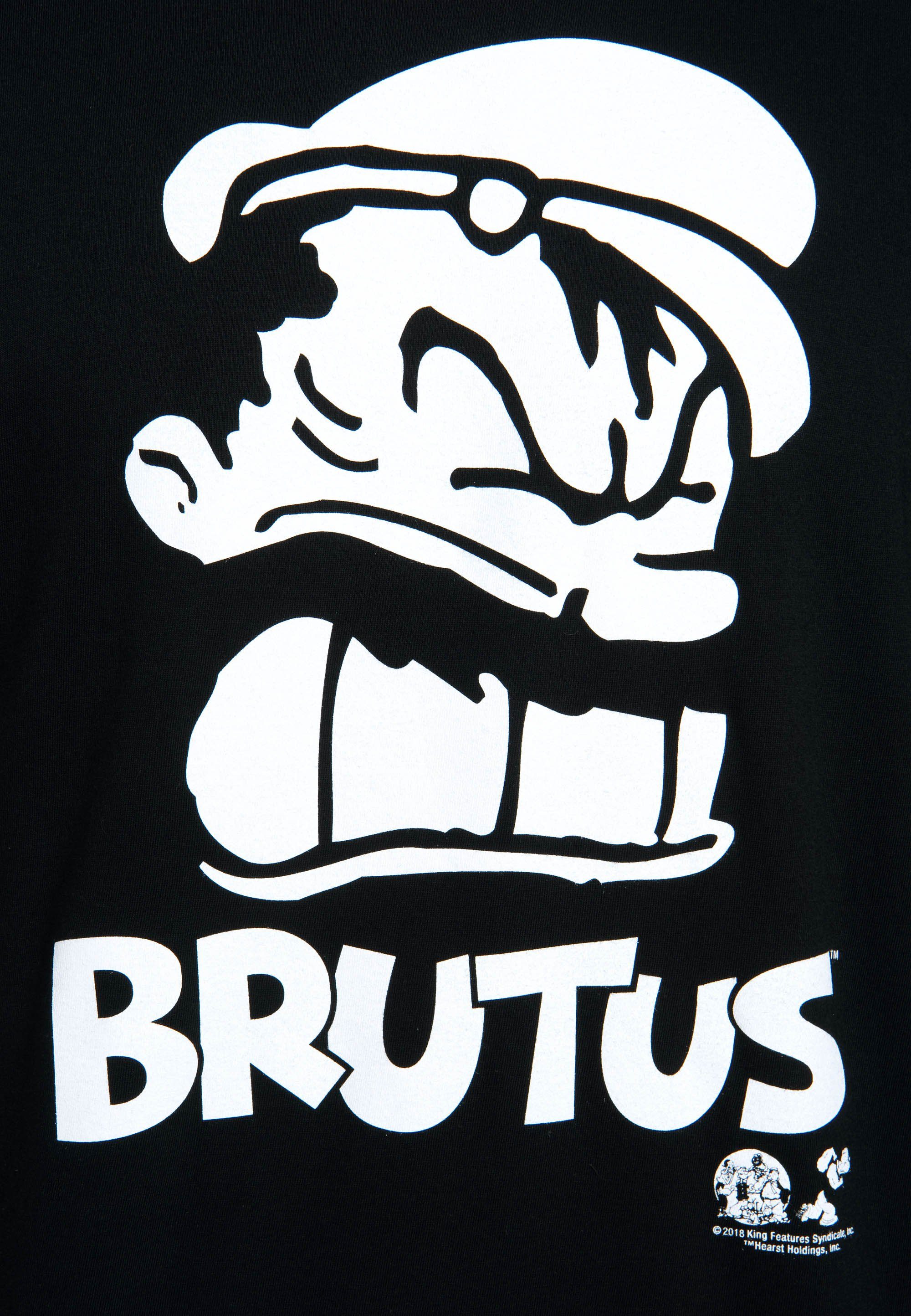 T-Shirt Portrait LOGOSHIRT Popeye Brutus Brutus-Frontprint mit -