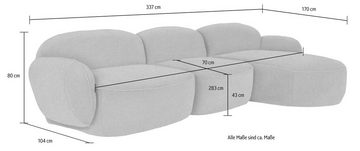 furninova Ecksofa Bubble, komfortabel durch Memoryschaum, im skandinavischen Design