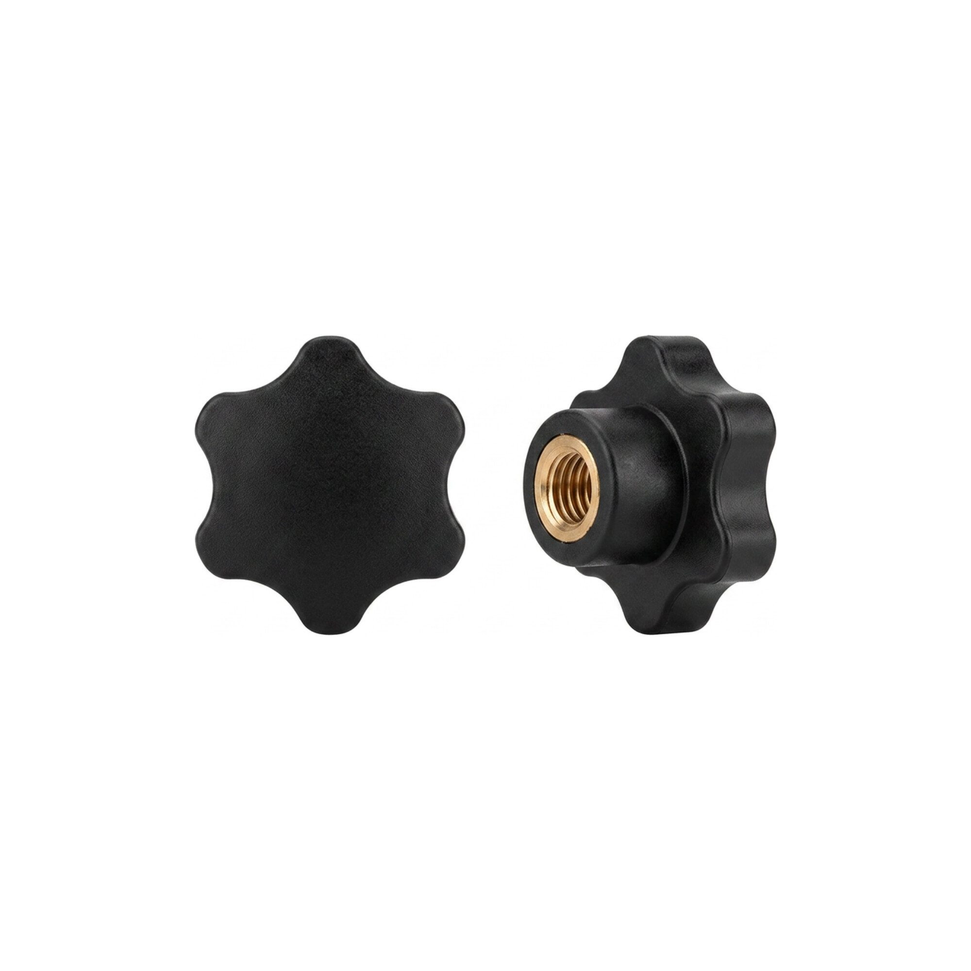 Contorion Maschinenschraubstock DIN 6336 Kunststoff schwarz K 80 M 12 Gewindebuchse Stahl gal Zn KU-St