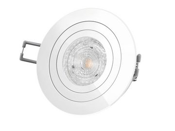 SSC-LUXon LED Einbaustrahler RF-2 LED-Einbaustrahler Einbauspot schwenkbar weiss rund, 4,9W