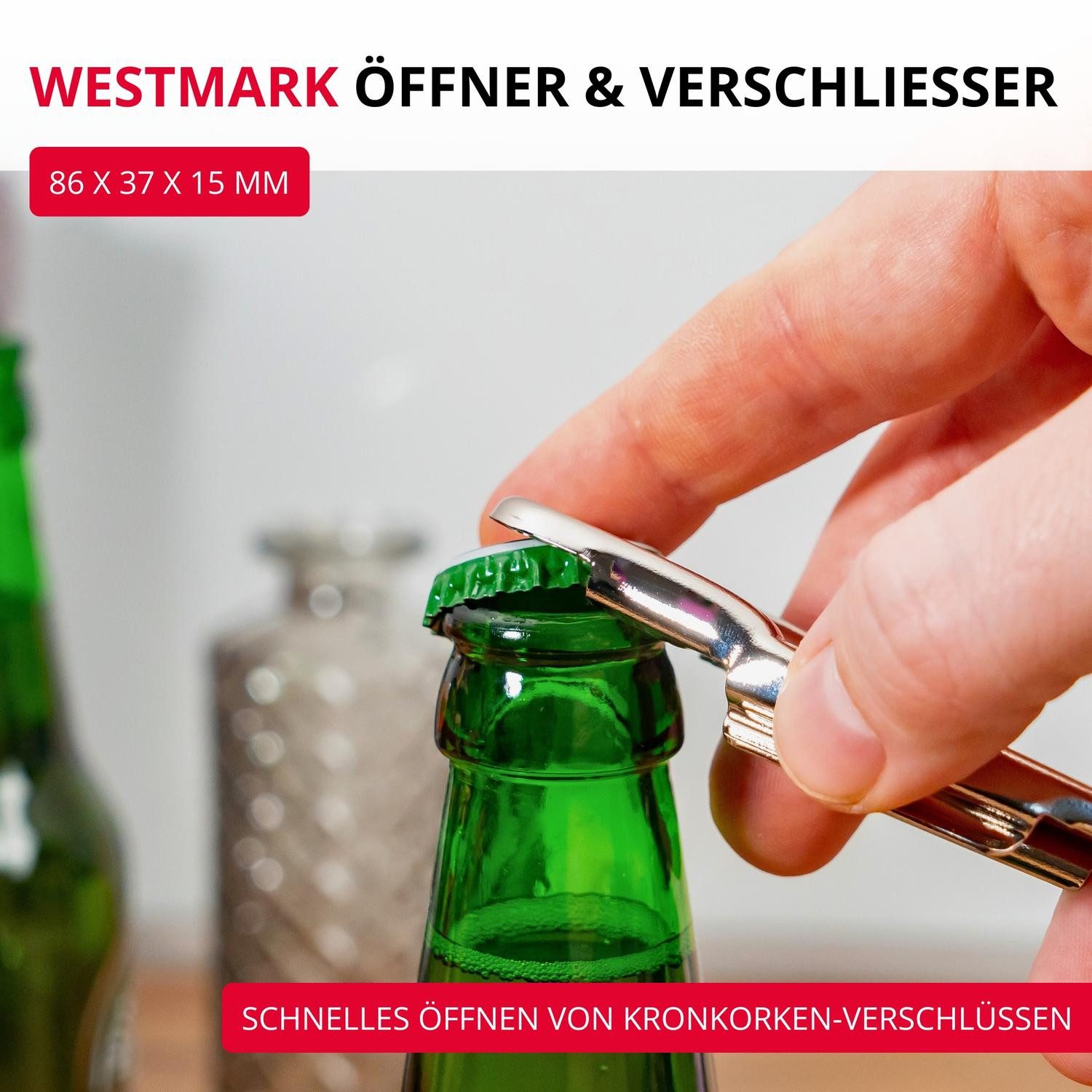 WESTMARK Flaschenöffner und Verschließer »Hermetus« Monopol Edition, 3-in-1