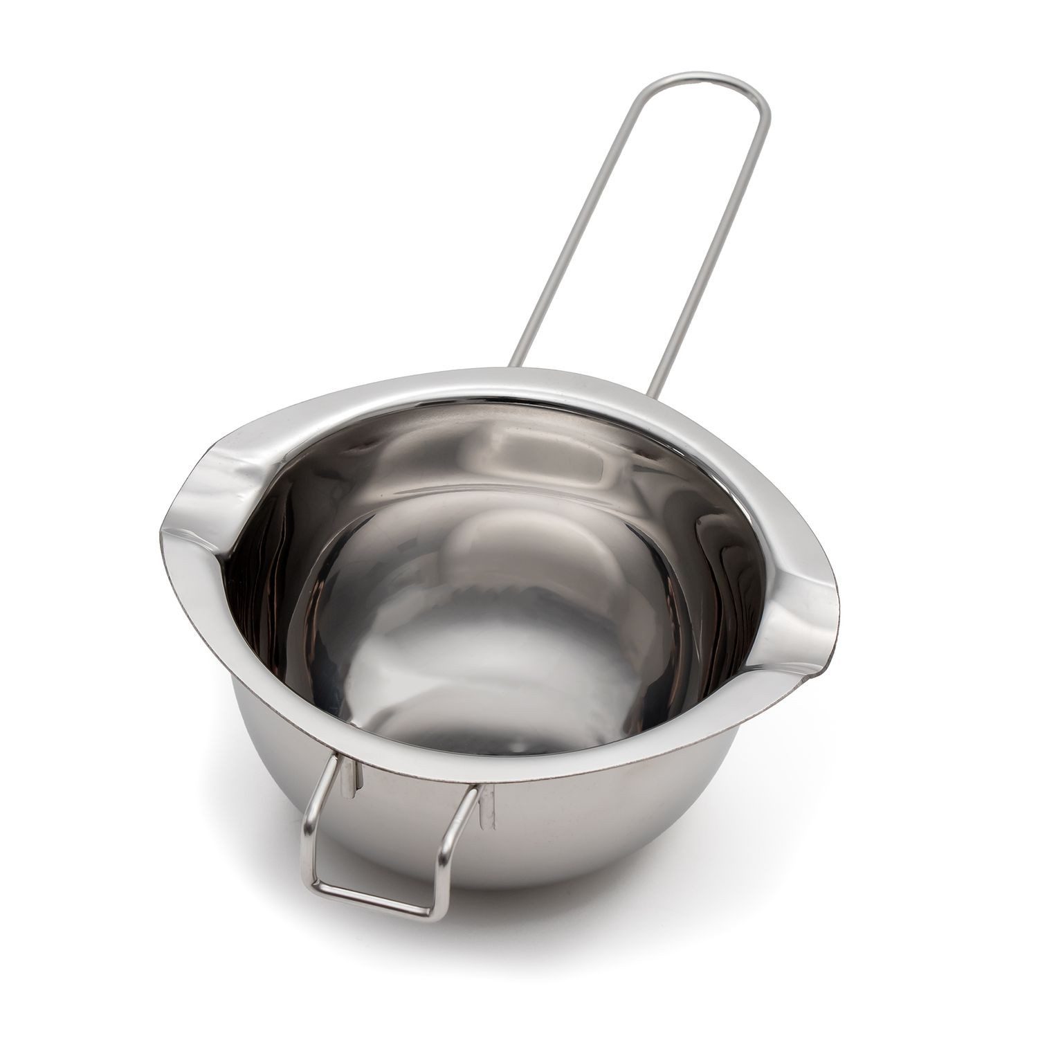 Intirilife Schüssel, Edelstahl, (1-tlg), Schmelztopf Wasserbad Schmelztiegel Schale 390 ml Edelstahl 27x14x6 cm
