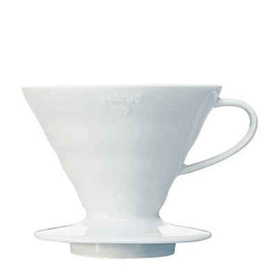 Hario Handfilter Hario Coffee Dripper V60 02 Ceramic white Kaffeefilter Handfilter, Keramik