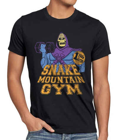 style3 Print-Shirt Herren T-Shirt Snake Mountain Gym masters he universe man skeletor anime Battle