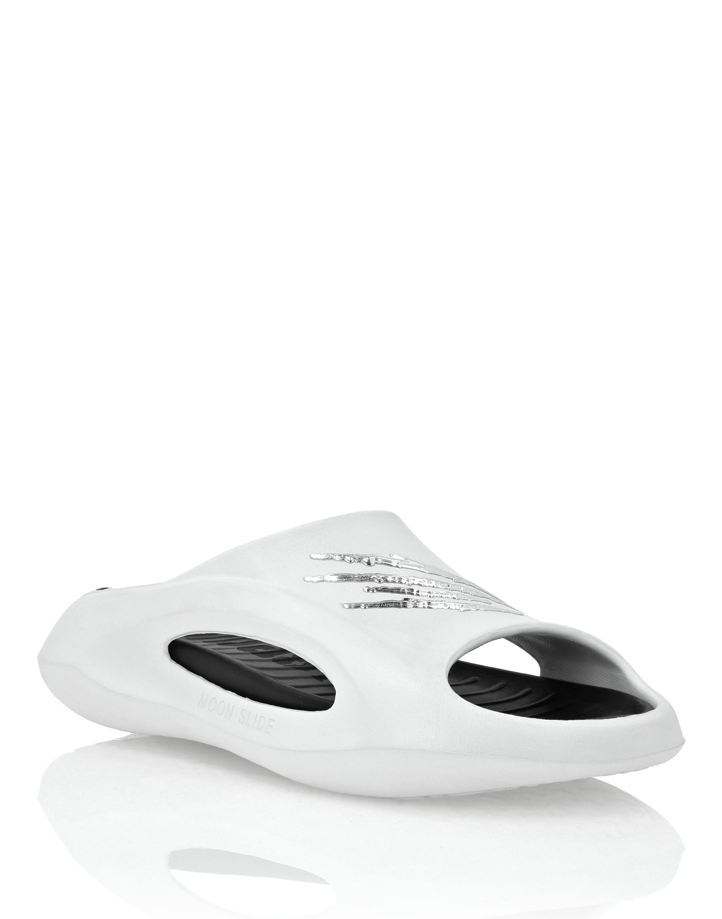 PLEIN SPORT Flache Gummisandalen Strandschuh