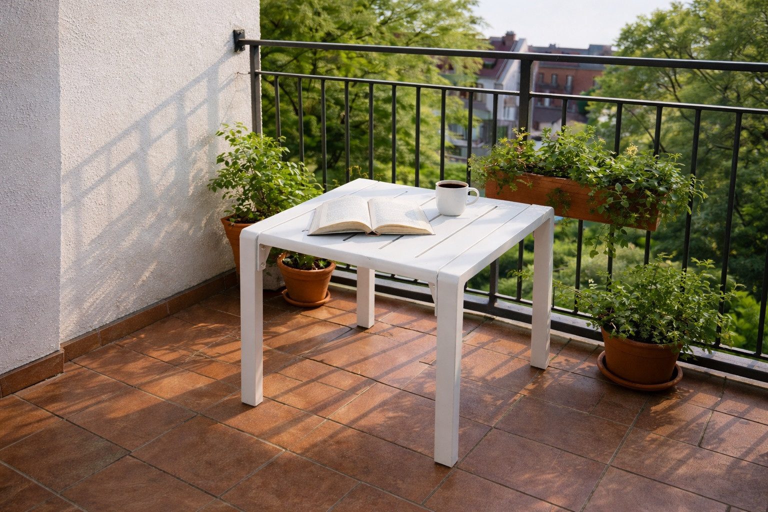 MeXo Gartenlounge-Set Lounge Gartenmöbelset Aluminium Wetterfest, (Couchtisch, 1-tlg., 44 x 44 x 41 cm), wetterfest Gartentisch für 1-2 Personen