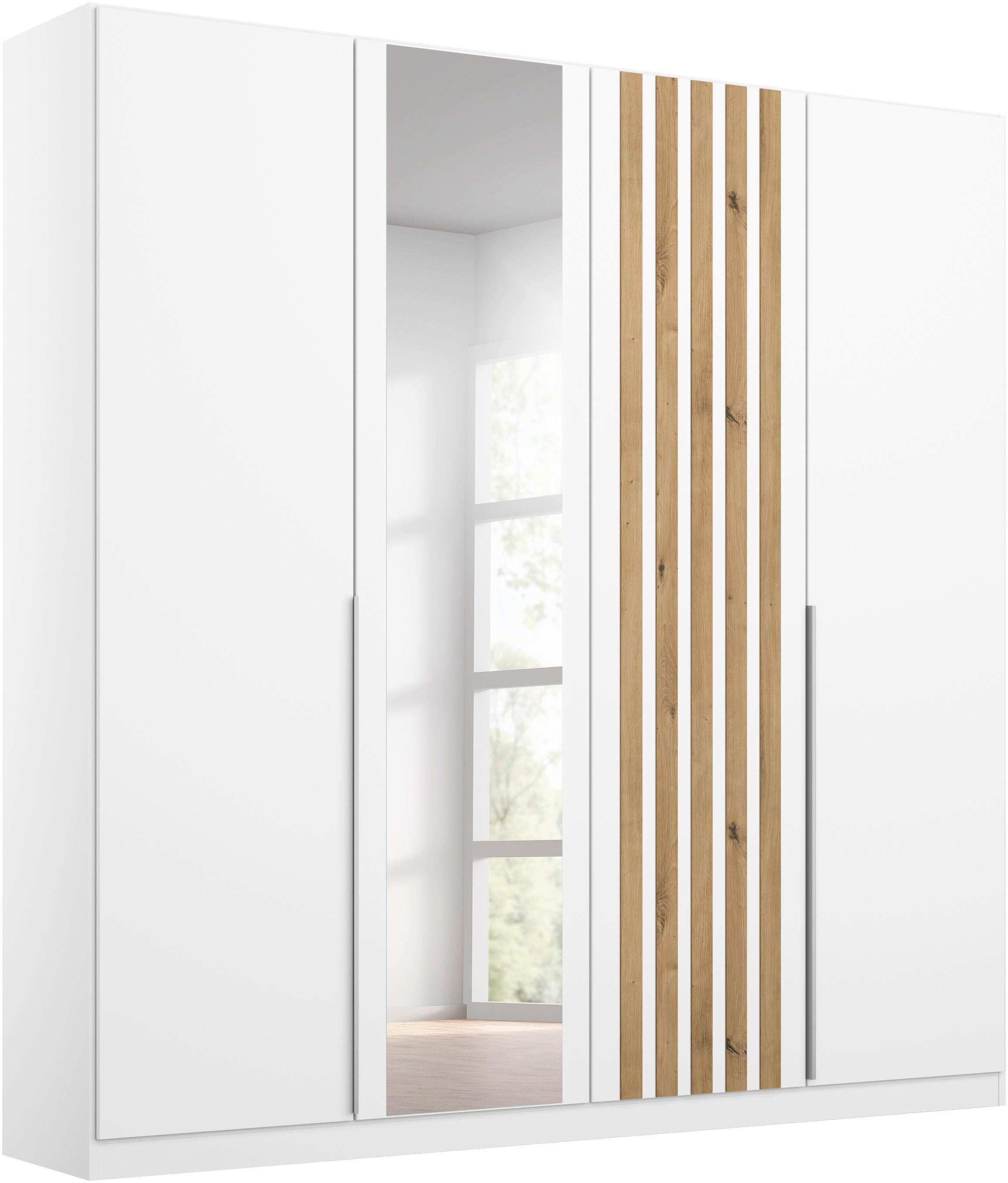 Drehtürenschrank Kleiderschrank Schrank Garderobe Breiten 181/226/271 cm LAMELLA