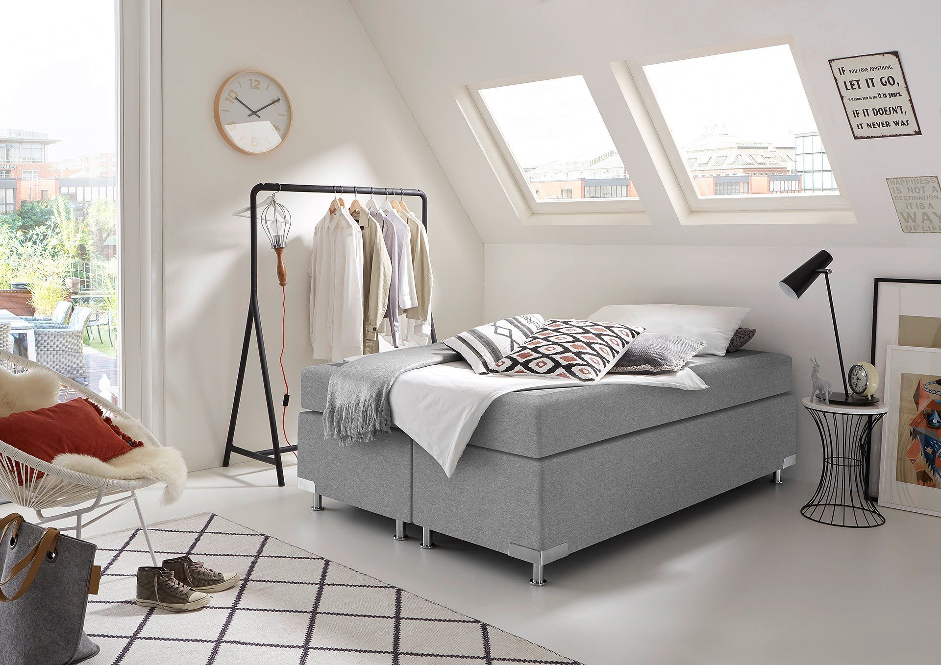 Westfalia Schlafkomfort Boxspringbett Holland, ohne Kopfteil, günstig online kaufen