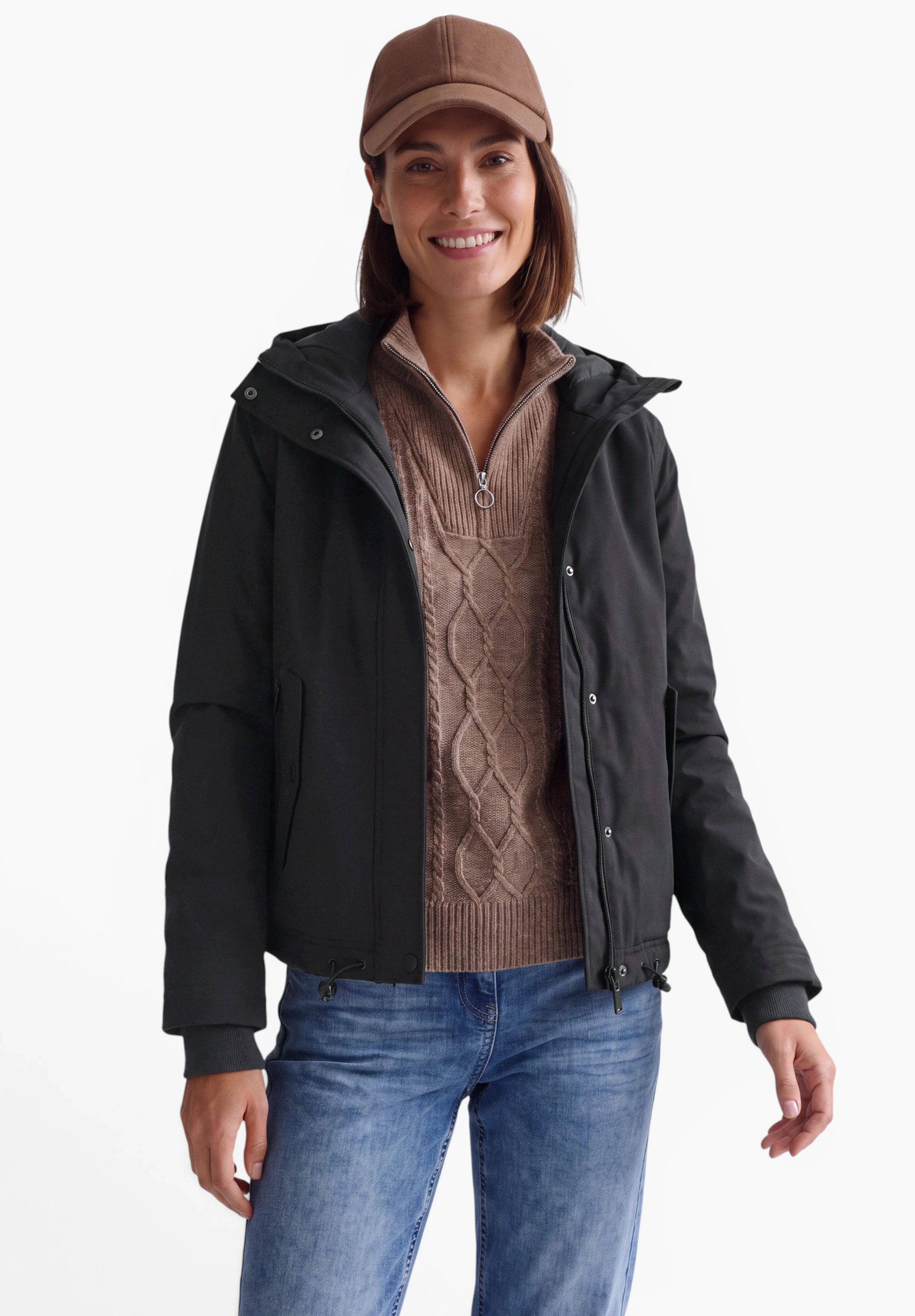 CECIL Softshelljacke mit Kapuze