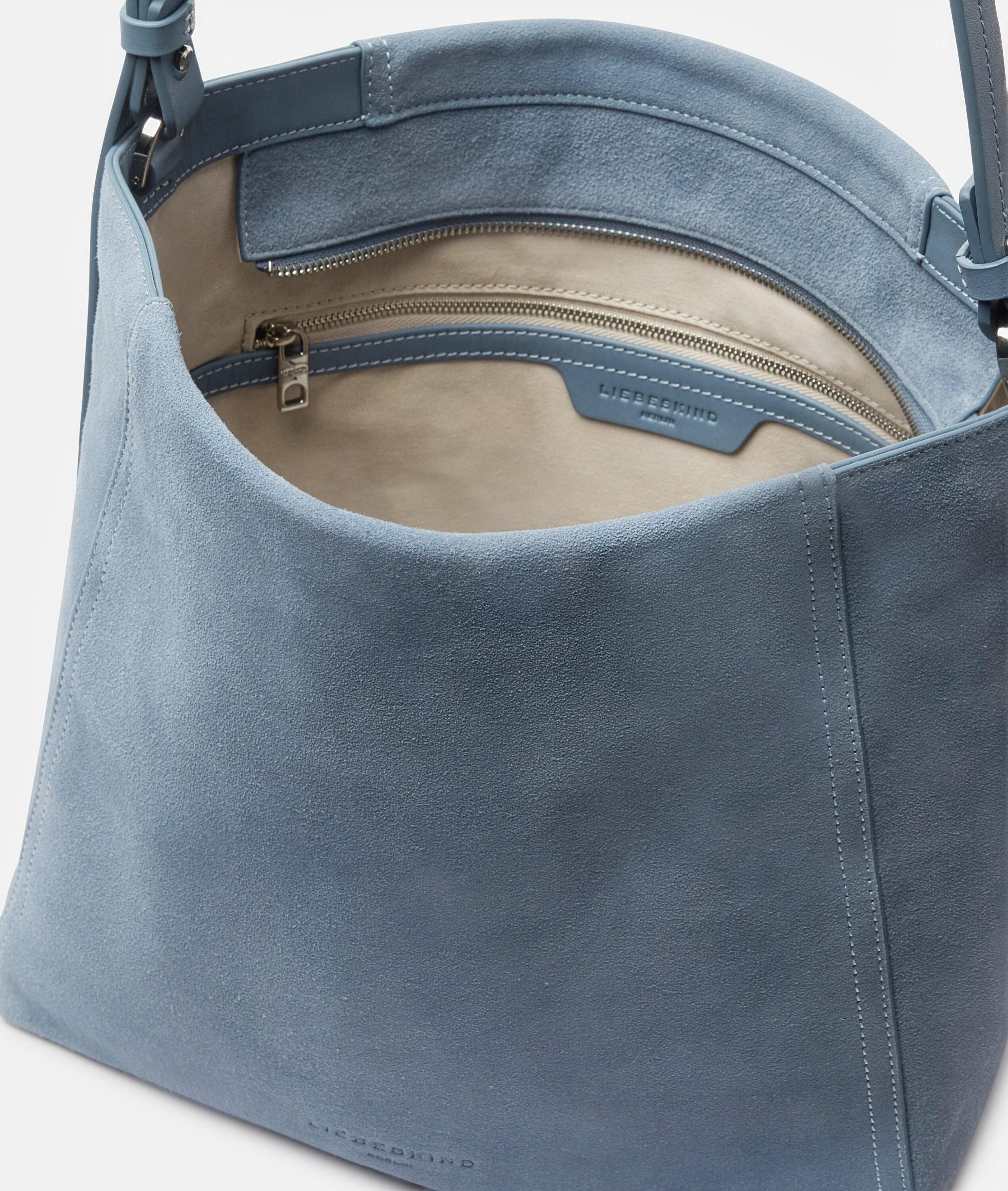 Liebeskind Berlin Schultertasche Hobo, Geräumige Hobo-Bag aus Veloursleder